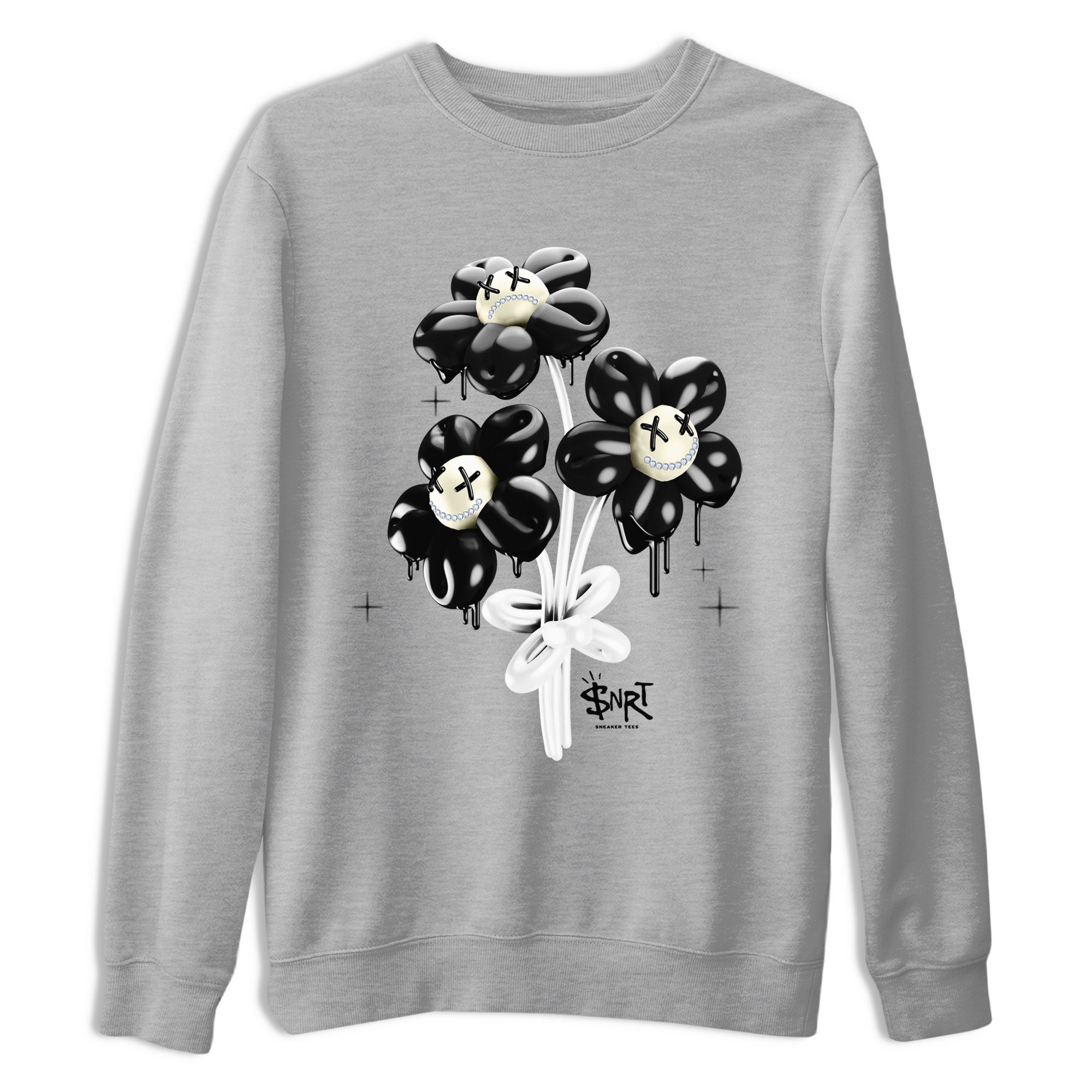 11s Gratitude shirt to match jordans Balloon Bouquet sneaker tees Air Jordan 11 Retro Gratitude Drip Gear Zone Streetwear Casual Fit Heather Grey 2 T-Shirt