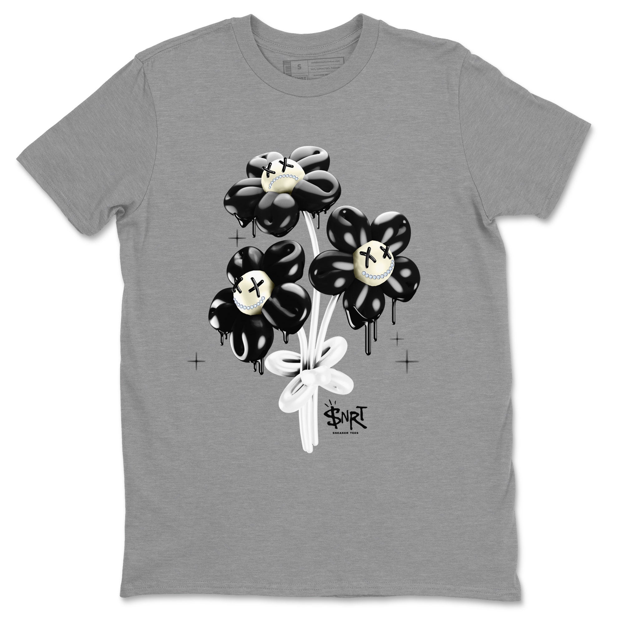 11s Gratitude shirt to match jordans Balloon Bouquet sneaker tees Air Jordan 11 Retro Gratitude Drip Gear Zone Streetwear Casual Fit Heather Grey 2 T-Shirt