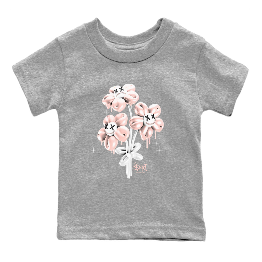 11s Legend Pink shirt to match jordans Balloon Bouquet sneaker tees Air Jordan 11 Legend Pink Drip Gear Zone baby toddler Heather Grey 2 cotton Shirt