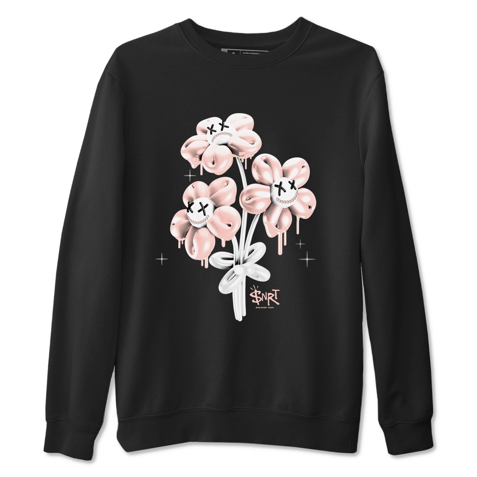 11s Legend Pink shirt to match jordans Balloon Bouquet sneaker tees Air Jordan 11 Legend Pink Drip Gear Zone unisex cotton Black 2 crew neck shirt