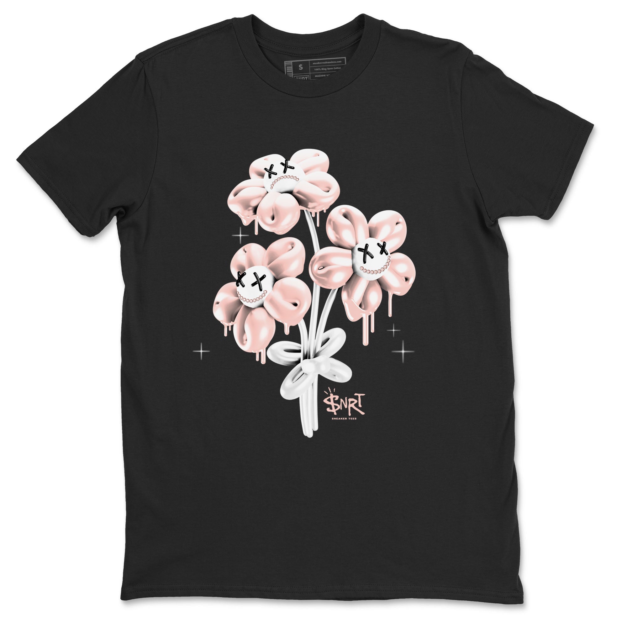 11s Legend Pink shirt to match jordans Balloon Bouquet sneaker tees Air Jordan 11 Legend Pink Drip Gear Zone unisex cotton Black 2 crew neck shirt