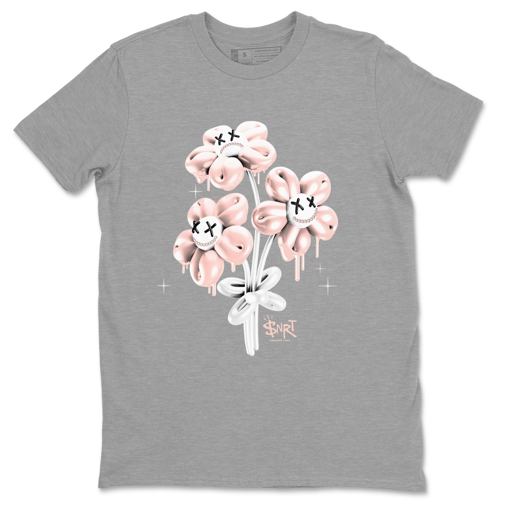 11s Legend Pink shirt to match jordans Balloon Bouquet sneaker tees Air Jordan 11 Legend Pink Drip Gear Zone unisex cotton Heather Grey 2 crew neck shirt