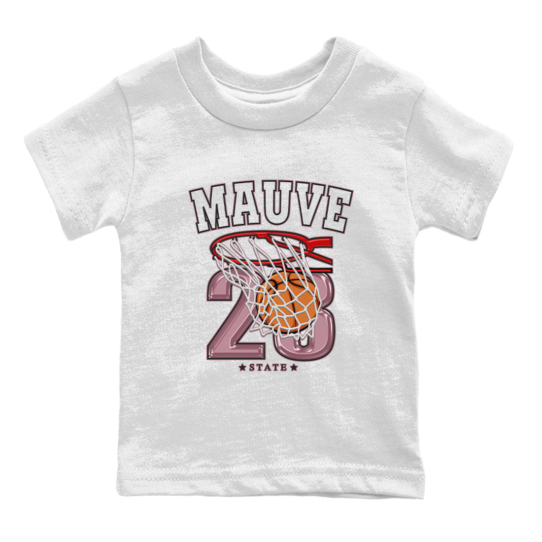 Air Jordan 1 Mauve shirt to match jordans Basketball sneaker tees AJ1 Mauve Drip Gear Zone Sneaker Matching Clothing Brand Baby Toddler White 2 T-Shirt