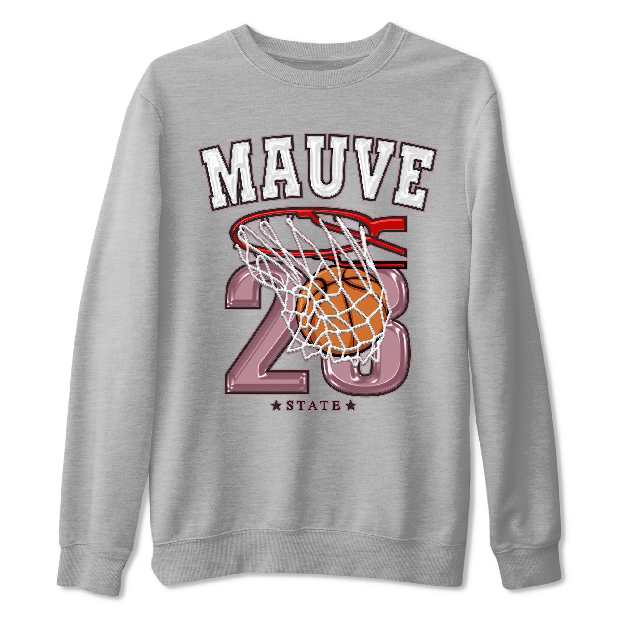 Air Jordan 1 Mauve shirt to match jordans Basketball sneaker tees AJ1 Mauve Drip Gear Zone Sneaker Matching Clothing Brand Unisex Sneaker Tee Heather Grey 2 T-Shirt