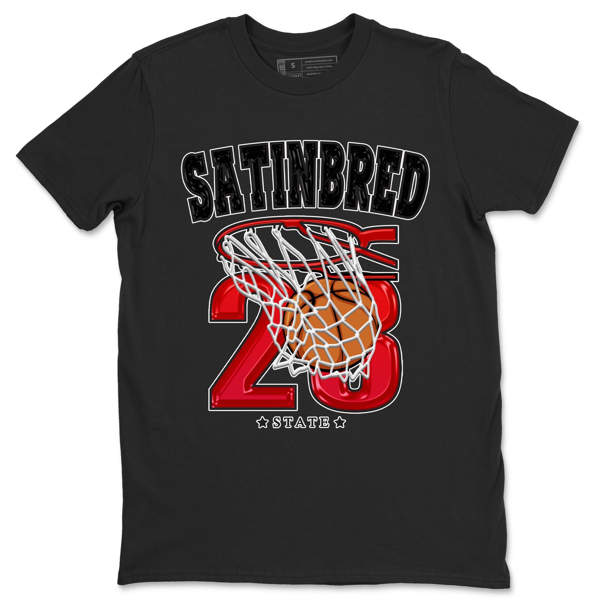 Air Jordan 1 Satin Bred shirt to match jordans Basketball sneaker tees AJ1 Retro Satin Bred Drip Gear Zone Sneaker Matching Clothing Brand Unisex Sneaker Tee Black 2 T-Shirt