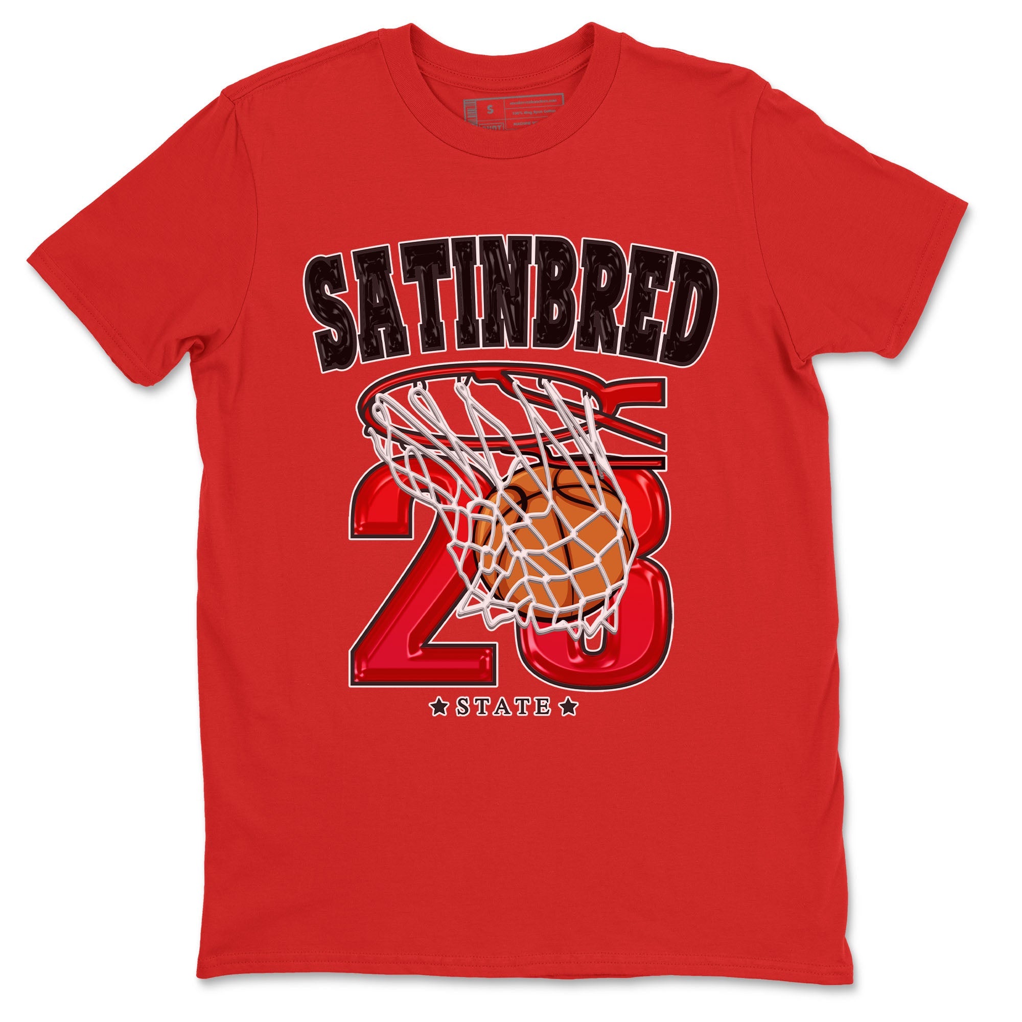 Air Jordan 1 Satin Bred shirt to match jordans Basketball sneaker tees AJ1 Retro Satin Bred Drip Gear Zone Sneaker Matching Clothing Brand Unisex Sneaker Tee Red 2 T-Shirt