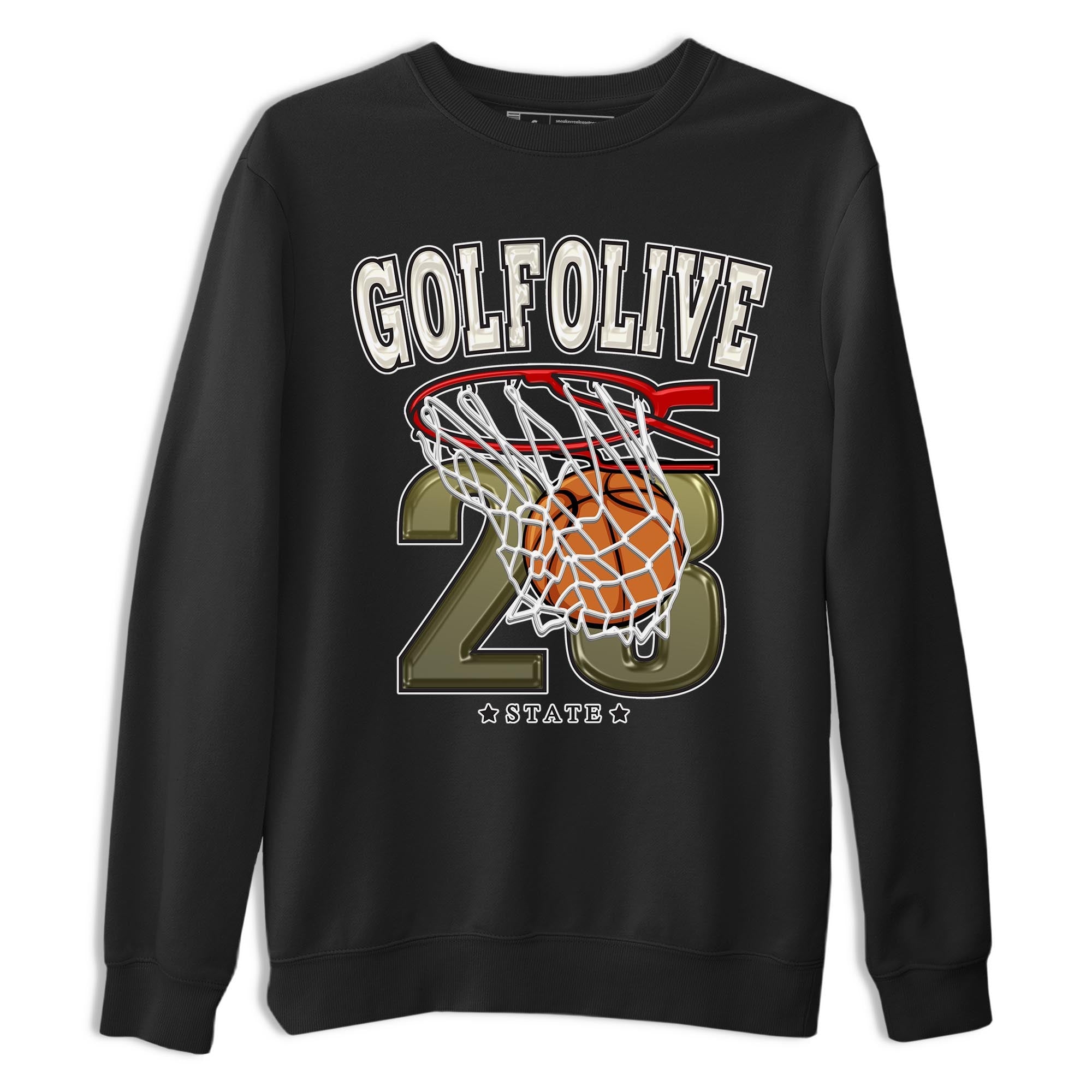Jordan 1 Low X Travis Scott Golf Olive shirt to match jordans Basketball sneaker release tees Air Jordan 1 Travis Scott Golf Olive Drip Gear Zone Unisex Streetwear Clothing Black 2 T-Shirt