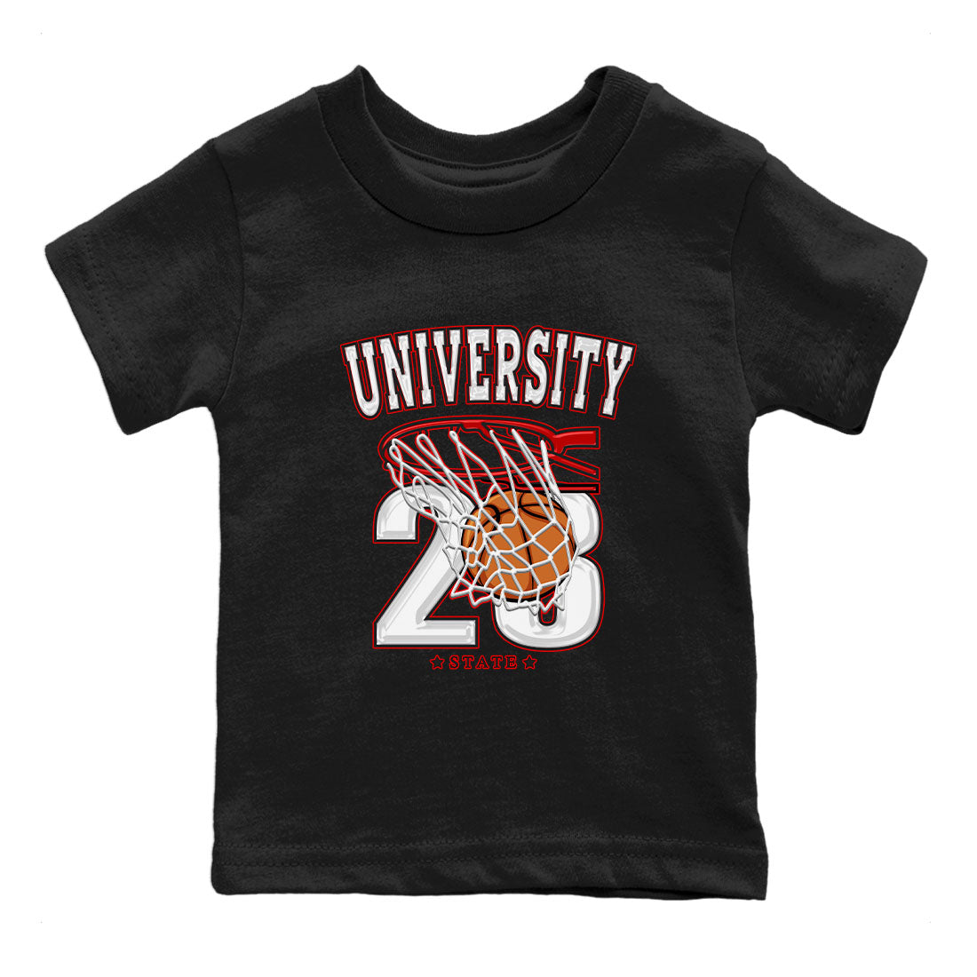 1s Low University Red shirt to match jordans Basketball sneaker tees Air Jordan 1 University Red Drip Gear Zone Sneaker Matching Clothing Brand Baby Toddler Black 2 T-Shirt