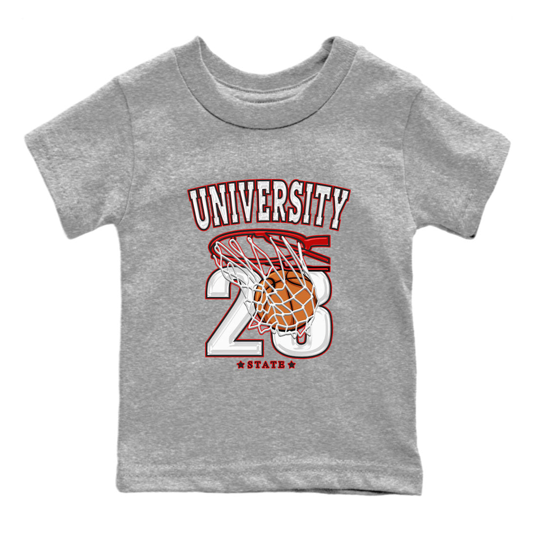 1s Low University Red shirt to match jordans Basketball sneaker tees Air Jordan 1 University Red Drip Gear Zone Sneaker Matching Clothing Brand Baby Toddler Heather Grey 2 T-Shirt