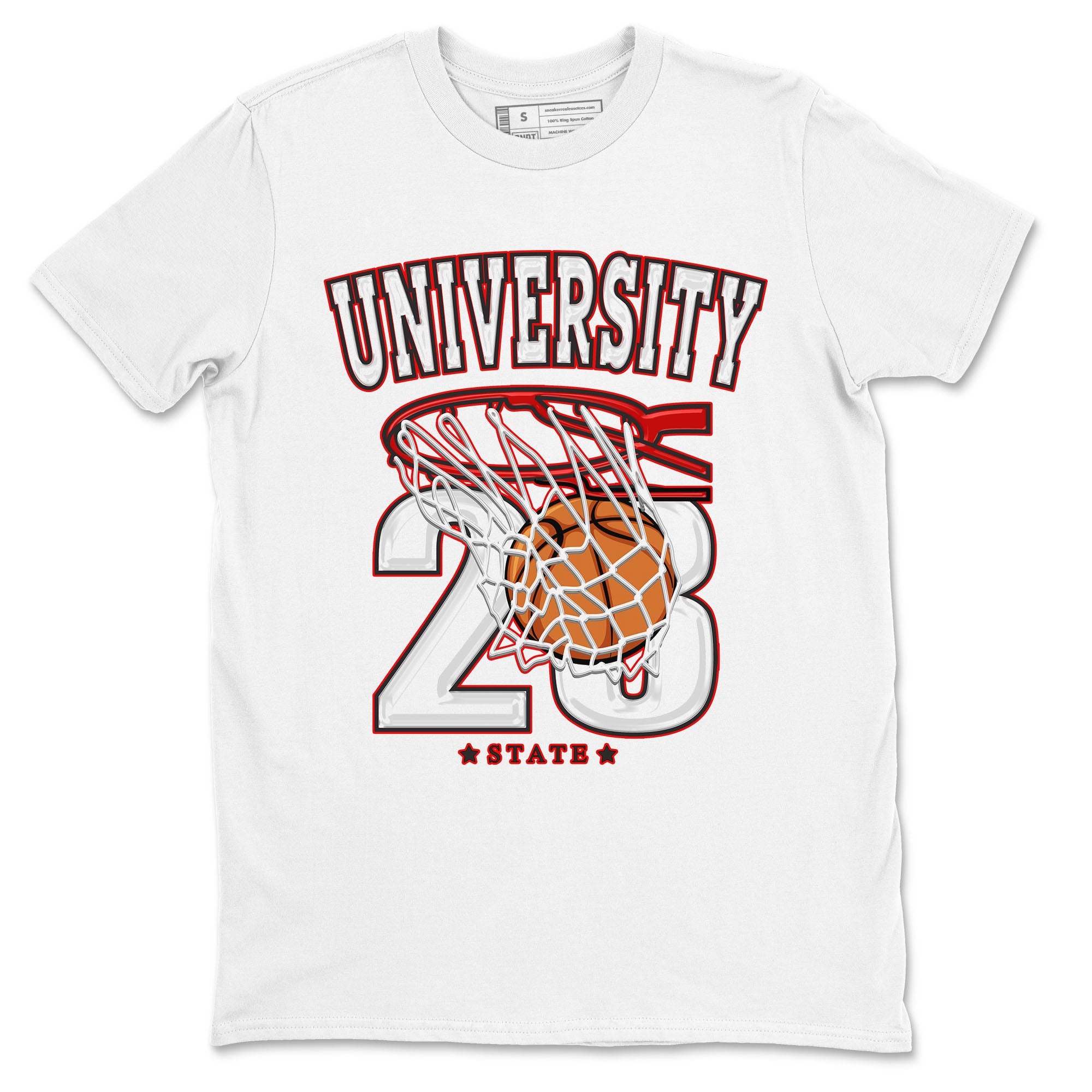 1s Low University Red shirt to match jordans Basketball sneaker tees Air Jordan 1 University Red Drip Gear Zone Sneaker Matching Clothing Brand Unisex Sneaker Tee White 2 T-Shirt