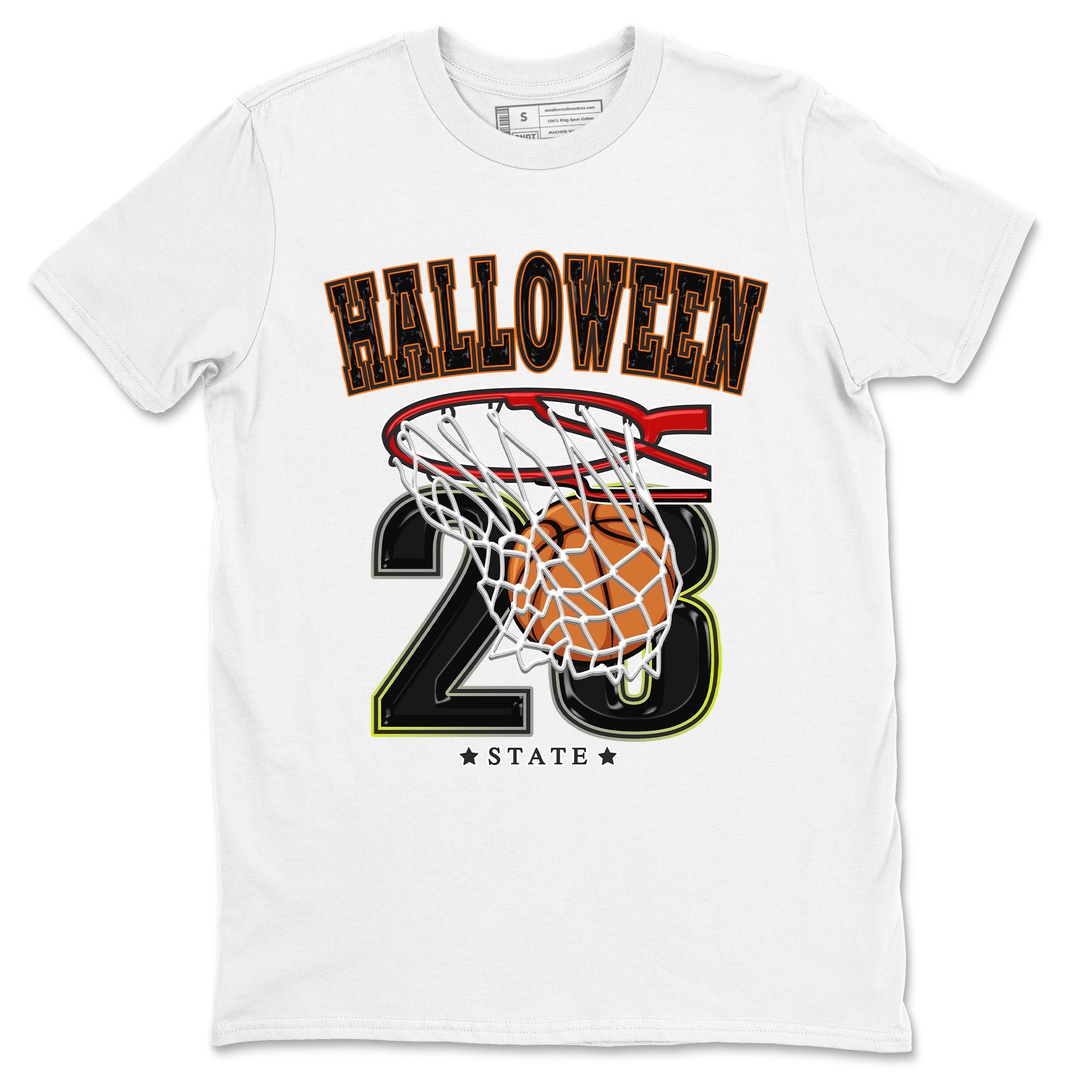 Nike Dunk Halloween shirt to match jordans Basketball sneaker tees Nike Dunk Mid Halloween Drip Gear Zone Sneaker Matching Clothing Brand Unisex Sneaker Tee White 2 T-Shirt