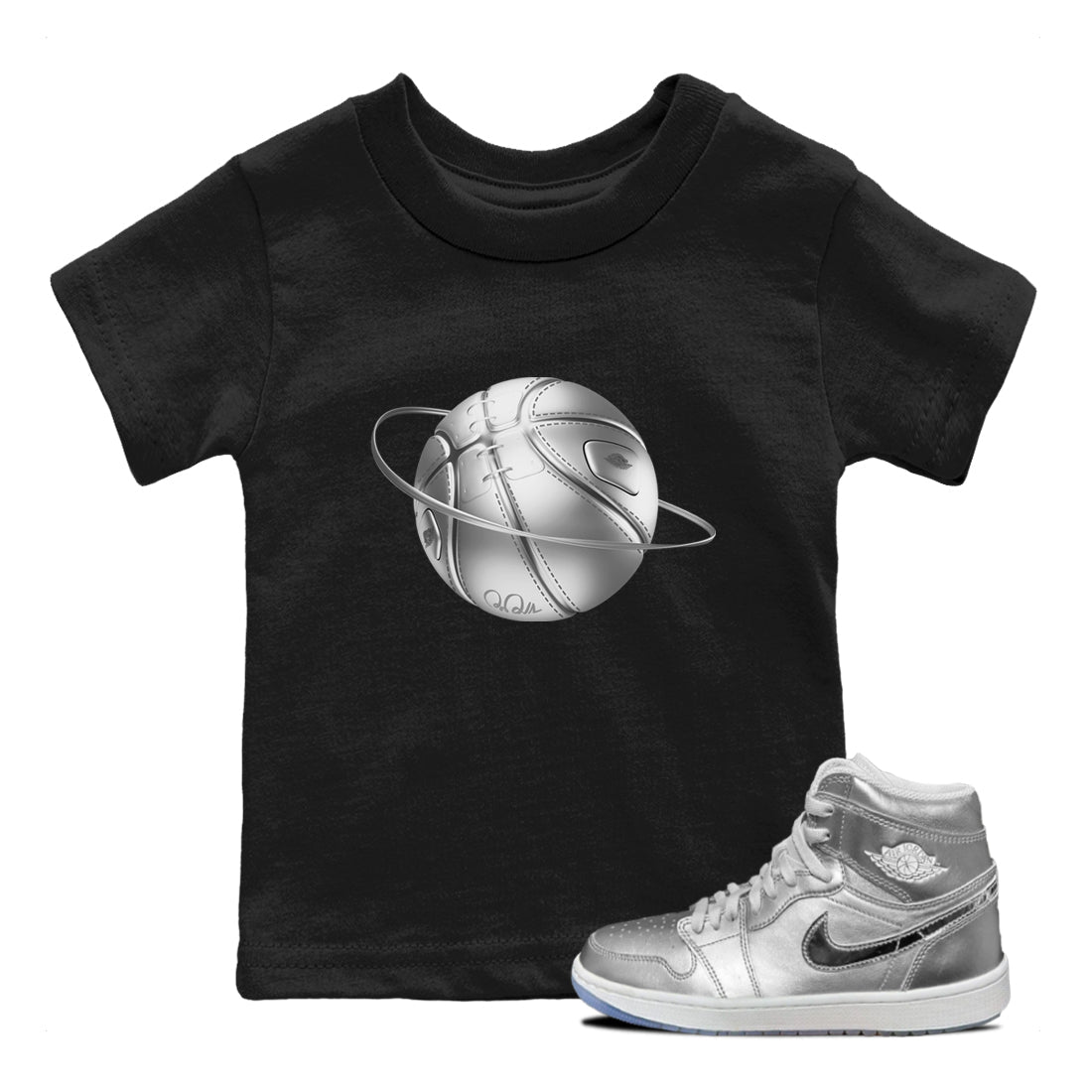 Air Jordan 1 Gift Giving shirt to match jordans Basketball Planet sneaker tees AJ1 Gift Giving Drip Gear Zone Baby Toddler Black 1 T-Shirt