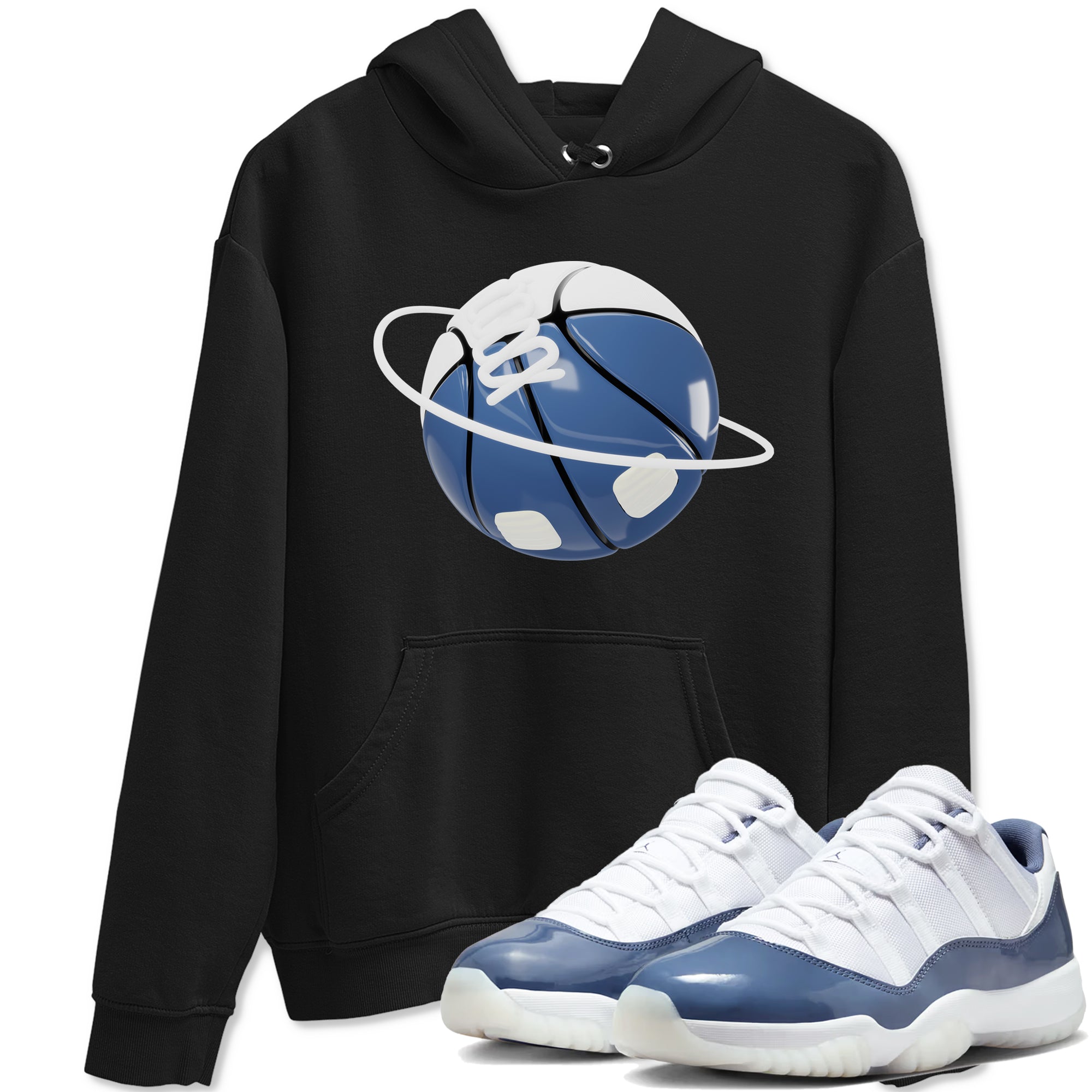 11s Diffused Blue Shirts To Match Jordans Basketball Planet sneaker match tees Air Jordan 11 Diffused Blue Tee Drip Gear Zone unisex cotton Black 1 crew neck shirts