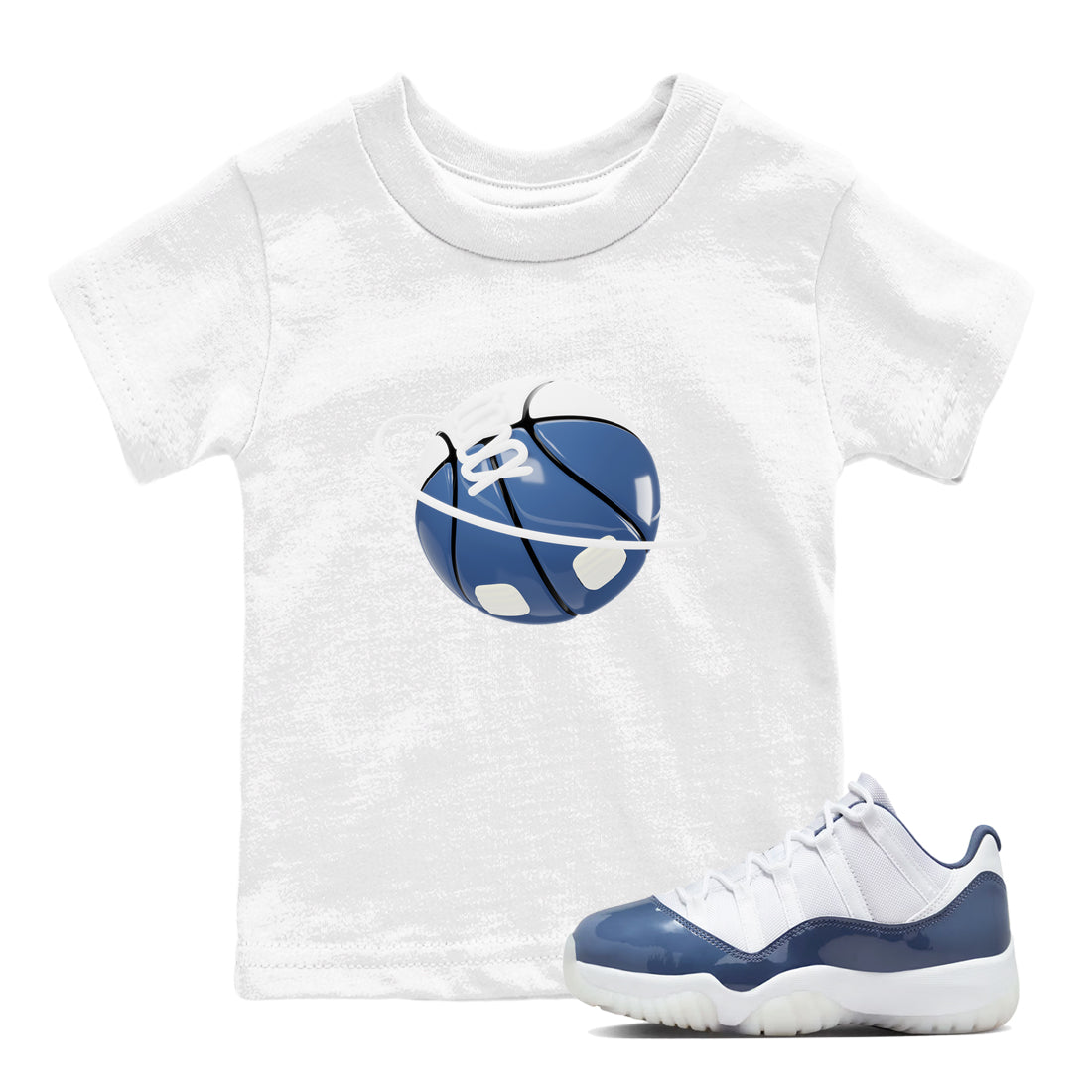 11s Diffused Blue Shirts To Match Jordans Basketball Planet sneaker match tees Air Jordan 11 Diffused Blue Tee Drip Gear Zone Youth Baby White 1 crew neck shirts