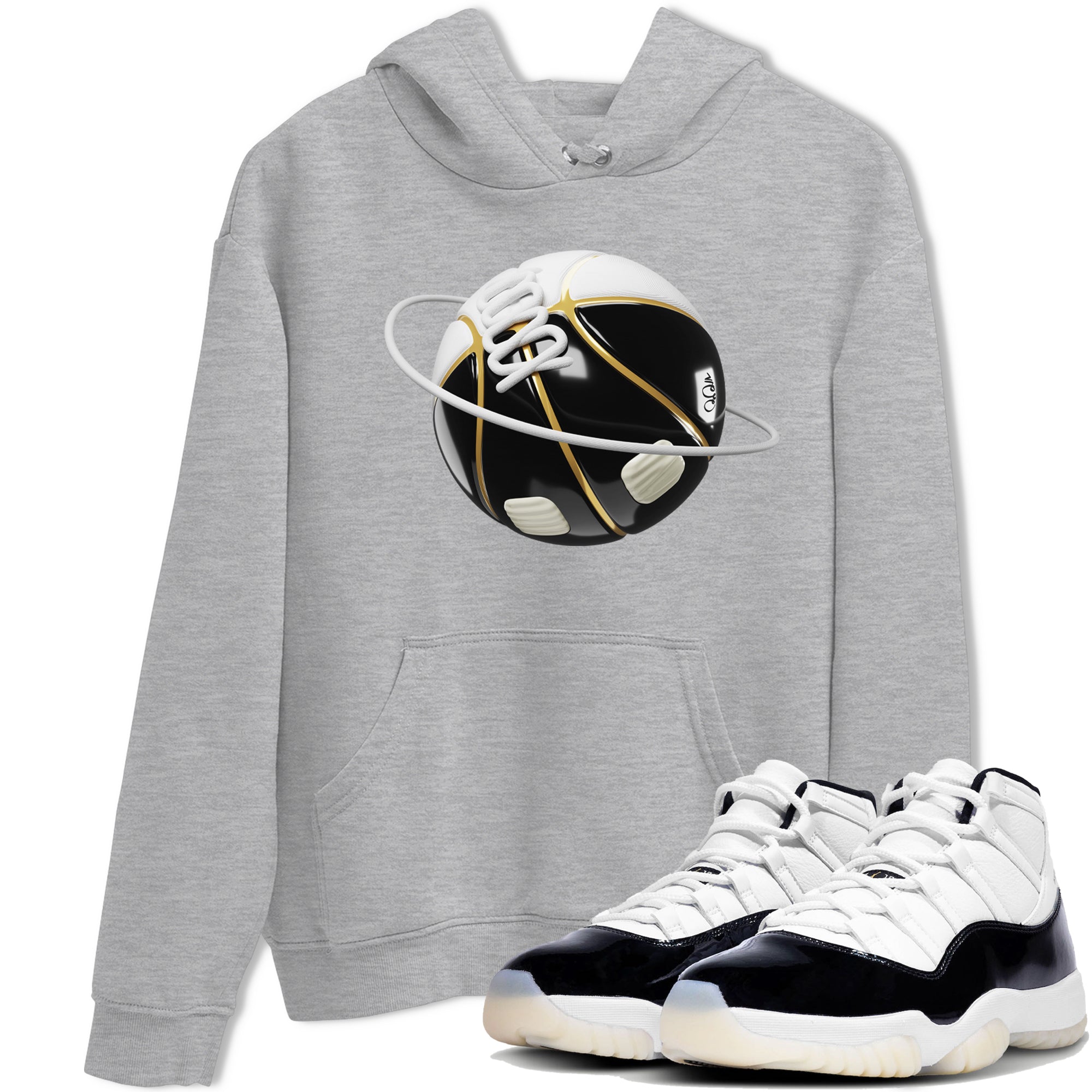 Air Jordan 11 Gratitude shirt to match jordans Basketball Planet sneaker tees AJ11 Gratitude Drip Gear Zone Unisex Heather Grey 1 T-Shirt