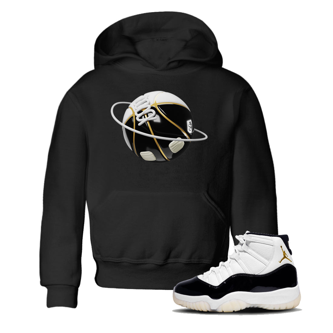 Air Jordan 11 Gratitude shirt to match jordans Basketball Planet sneaker tees AJ11 Gratitude Drip Gear Zone Baby Toddler Black 1 T-Shirt