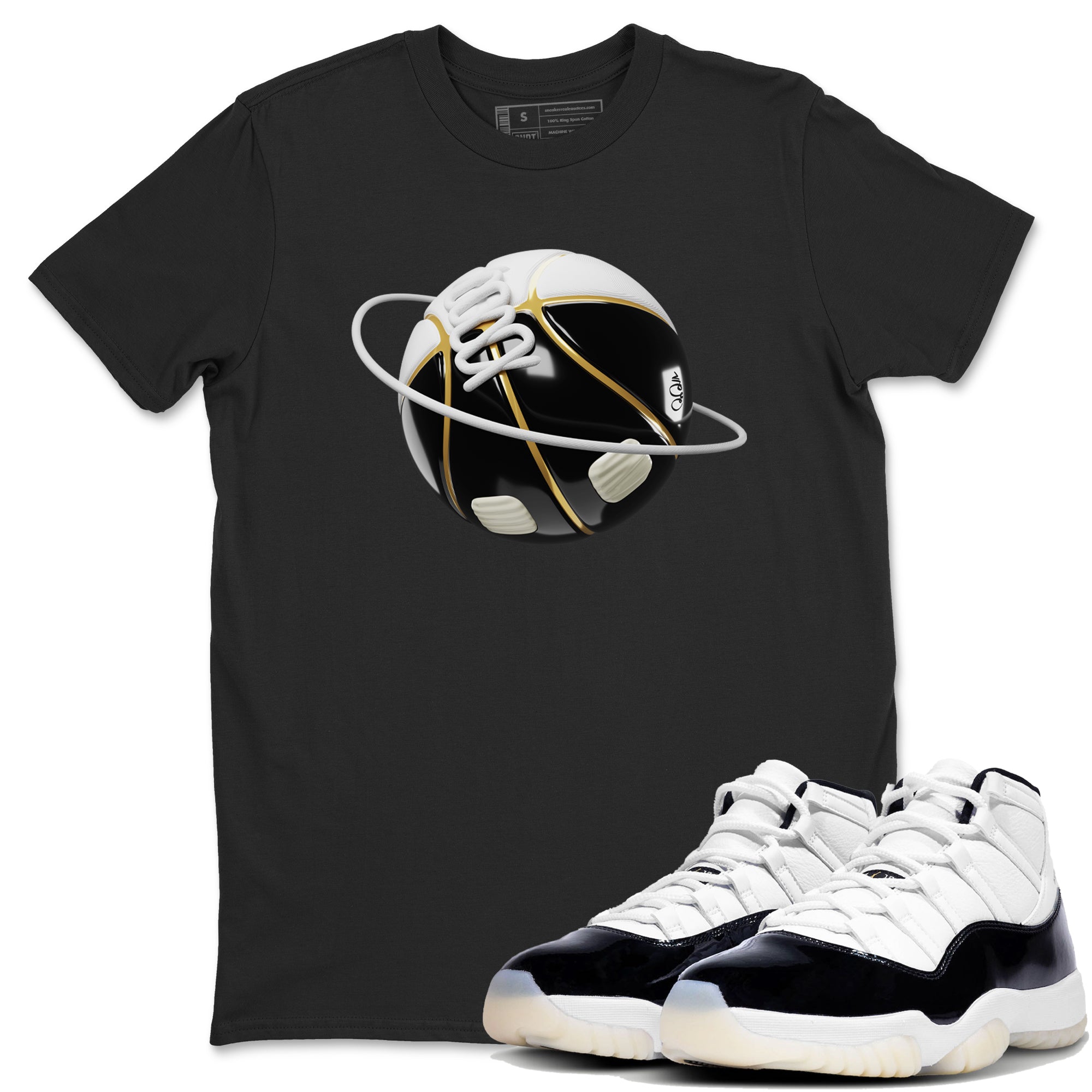 Air Jordan 11 Gratitude shirt to match jordans Basketball Planet sneaker tees AJ11 Gratitude Drip Gear Zone Unisex Black 1 T-Shirt