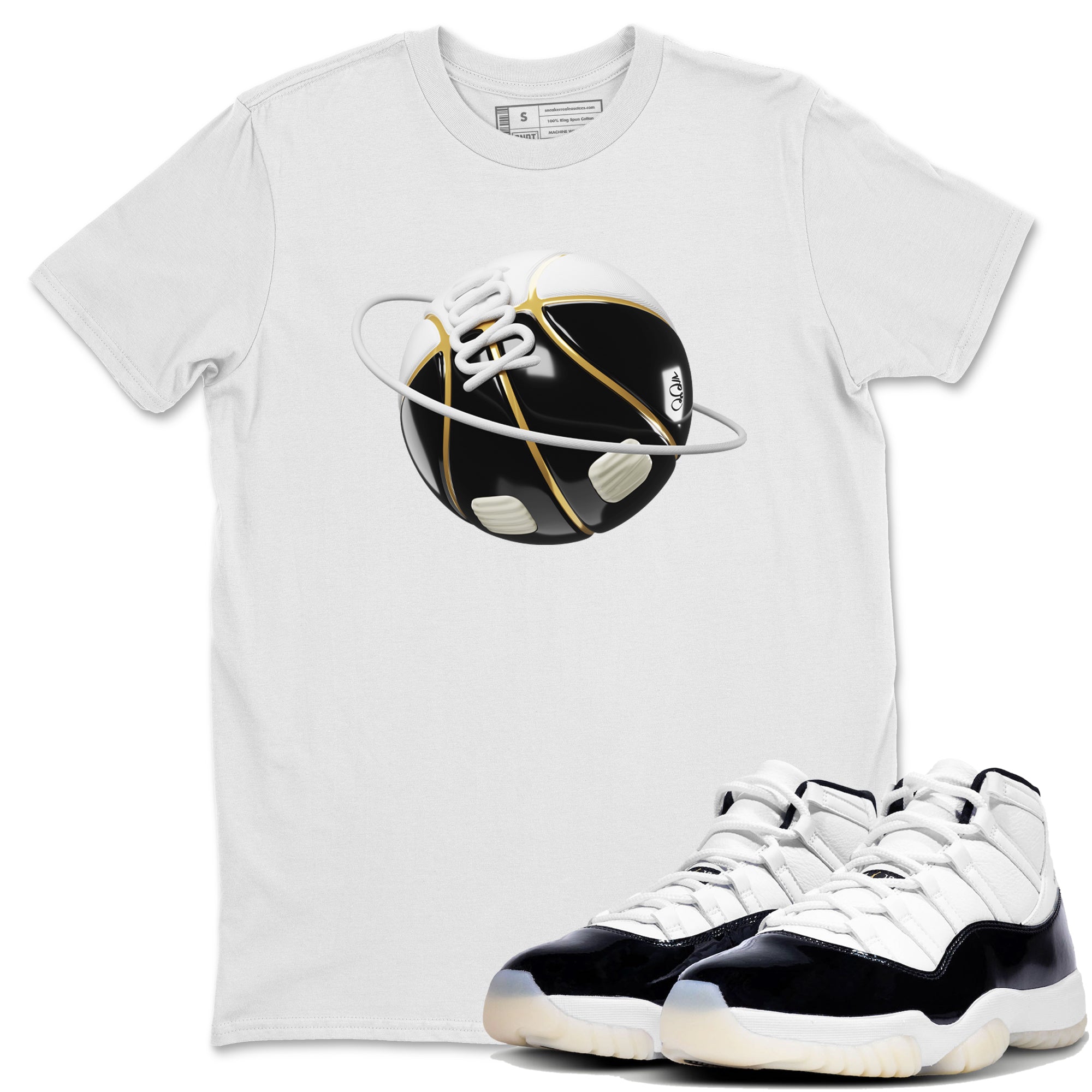 Air Jordan 11 Gratitude shirt to match jordans Basketball Planet sneaker tees AJ11 Gratitude Drip Gear Zone Unisex White 1 T-Shirt