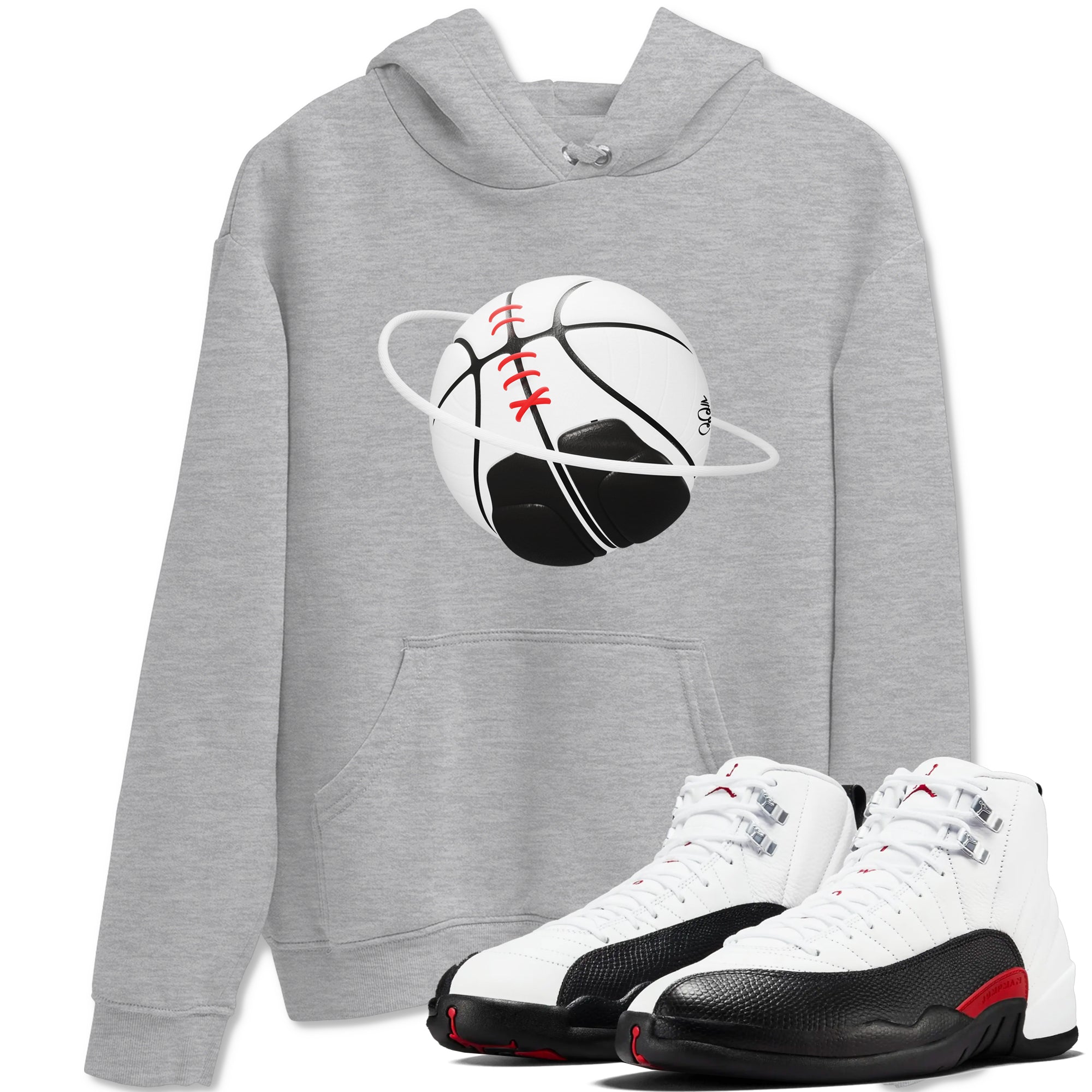 12s Taxi Flip shirts to match jordans Basketball Planet sneaker match tees Air Jordan 12 Taxi Flip Drip Gear Zone streetwear brand Heather Grey 1 unisex cotton tee
