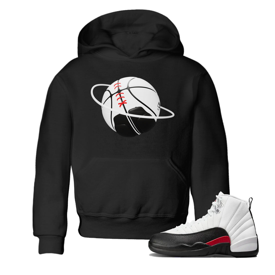 12s Taxi Flip shirts to match jordans Basketball Planet sneaker match tees Air Jordan 12 Taxi Flip Drip Gear Zone streetwear brand Baby and Youth Black 1 cotton tee