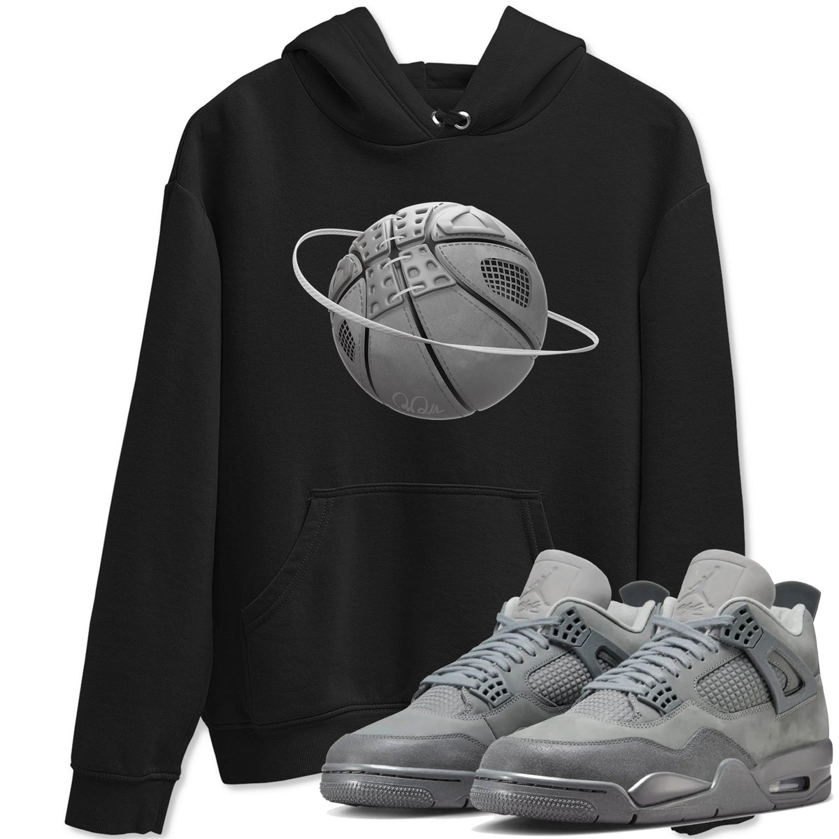 4s Wet Cement shirts to match jordans Basketball Planet sneaker match tees Air Jordan 4 SE Wet Cement Drip Gear Zone unisex cotton Black 1 crew neck shirts