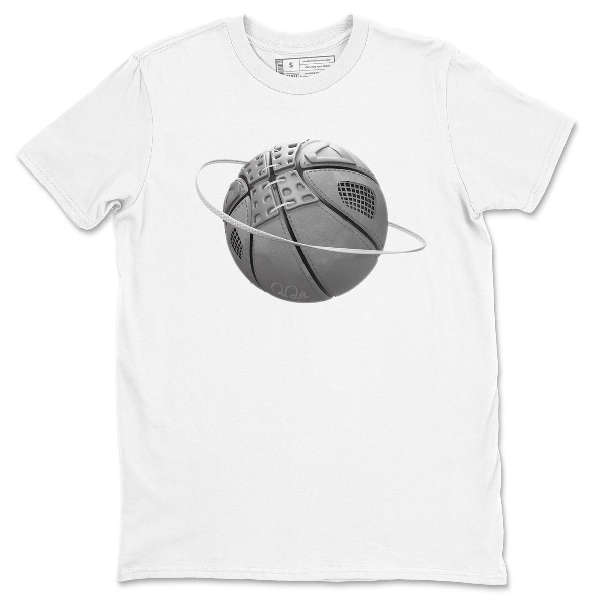 4s Wet Cement shirts to match jordans Basketball Planet sneaker match tees Air Jordan 4 SE Wet Cement Drip Gear Zone unisex cotton White 2 crew neck shirts