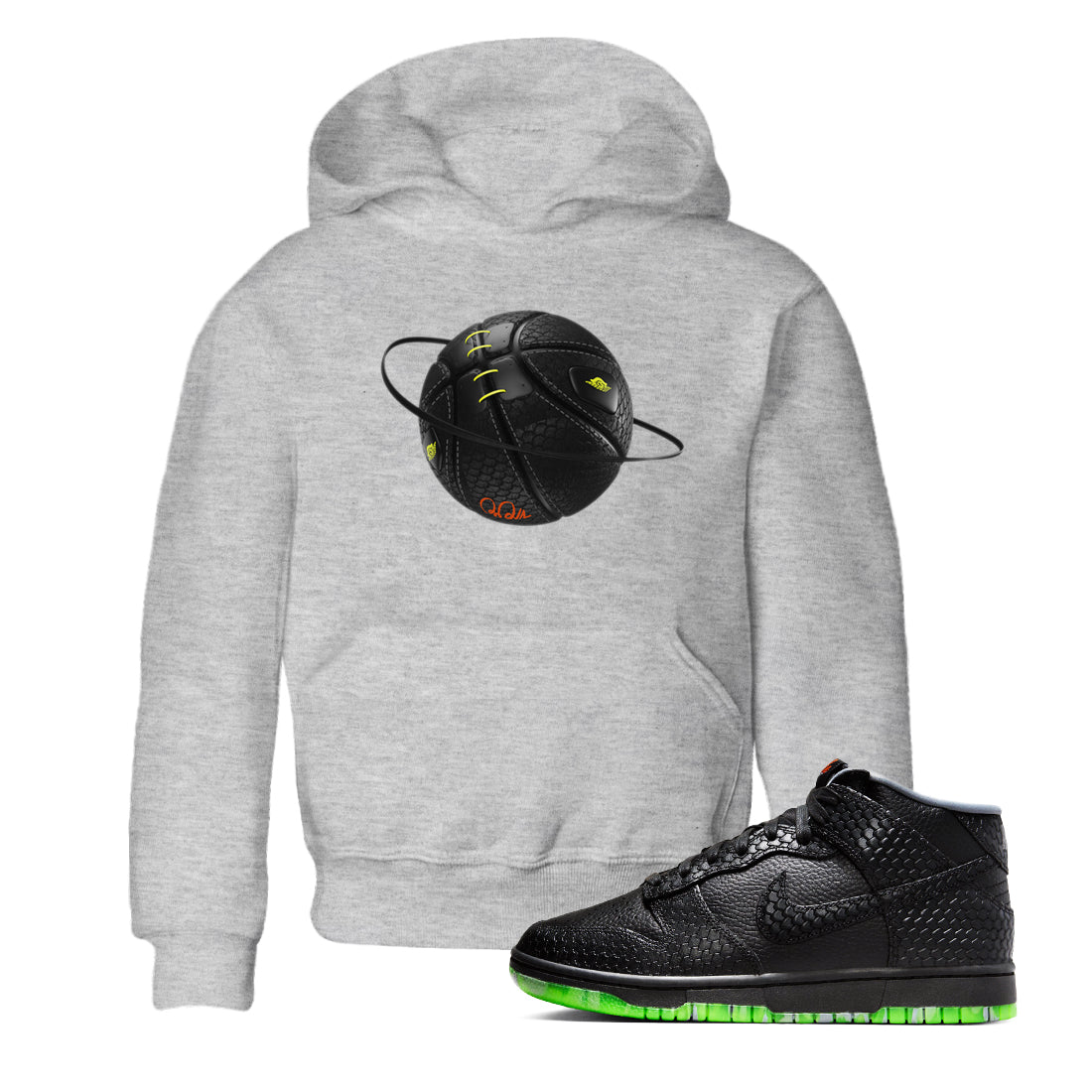 Dunk Halloween shirt to match jordans Basketball Planet sneaker tees halloween horror nights Nike Dunk Halloween Drip Gear Zone Baby Toddler Heather Grey 1 T-Shirt