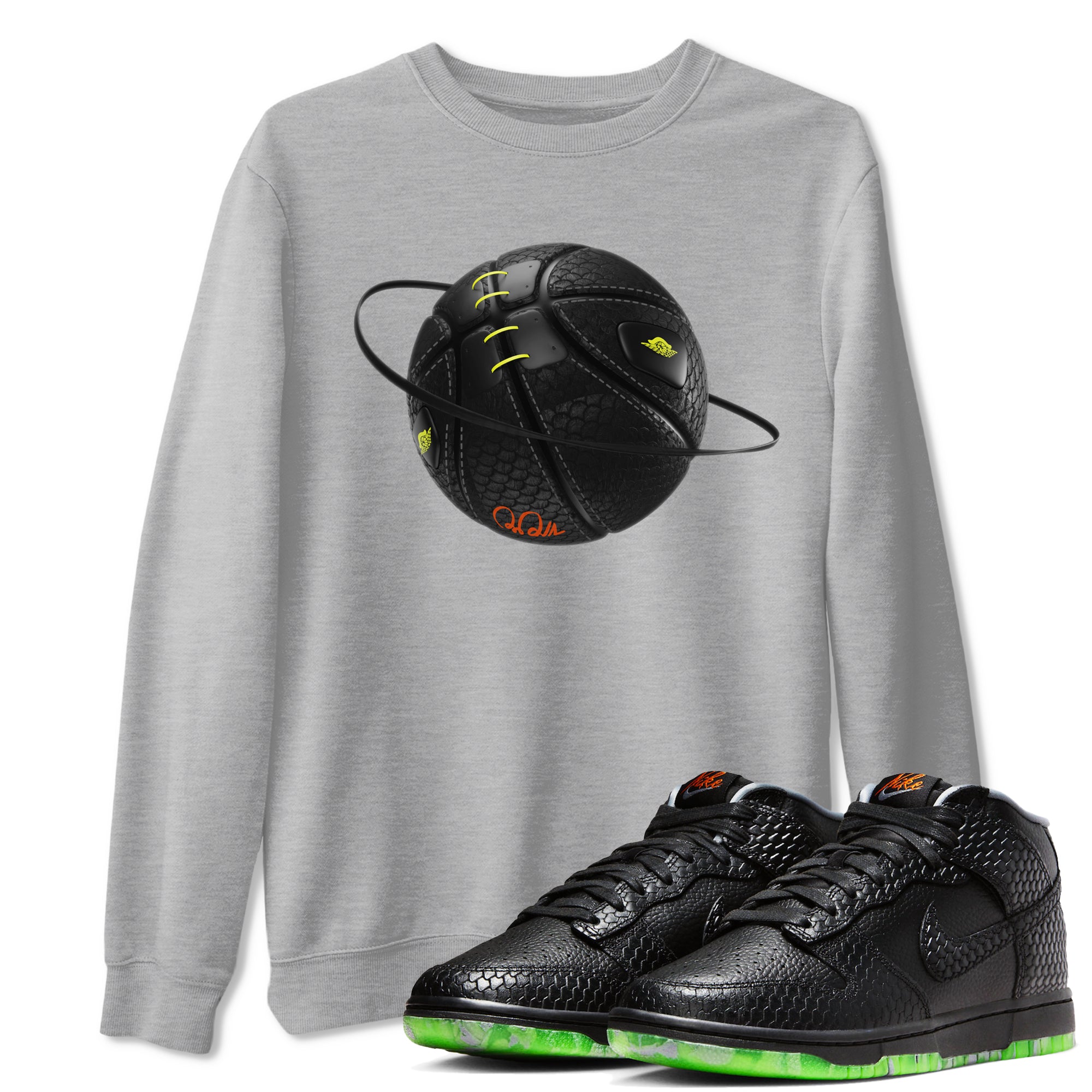 Dunk Halloween shirt to match jordans Basketball Planet sneaker tees halloween horror nights Nike Dunk Halloween Drip Gear Zone Unisex Heather Grey 1 T-Shirt