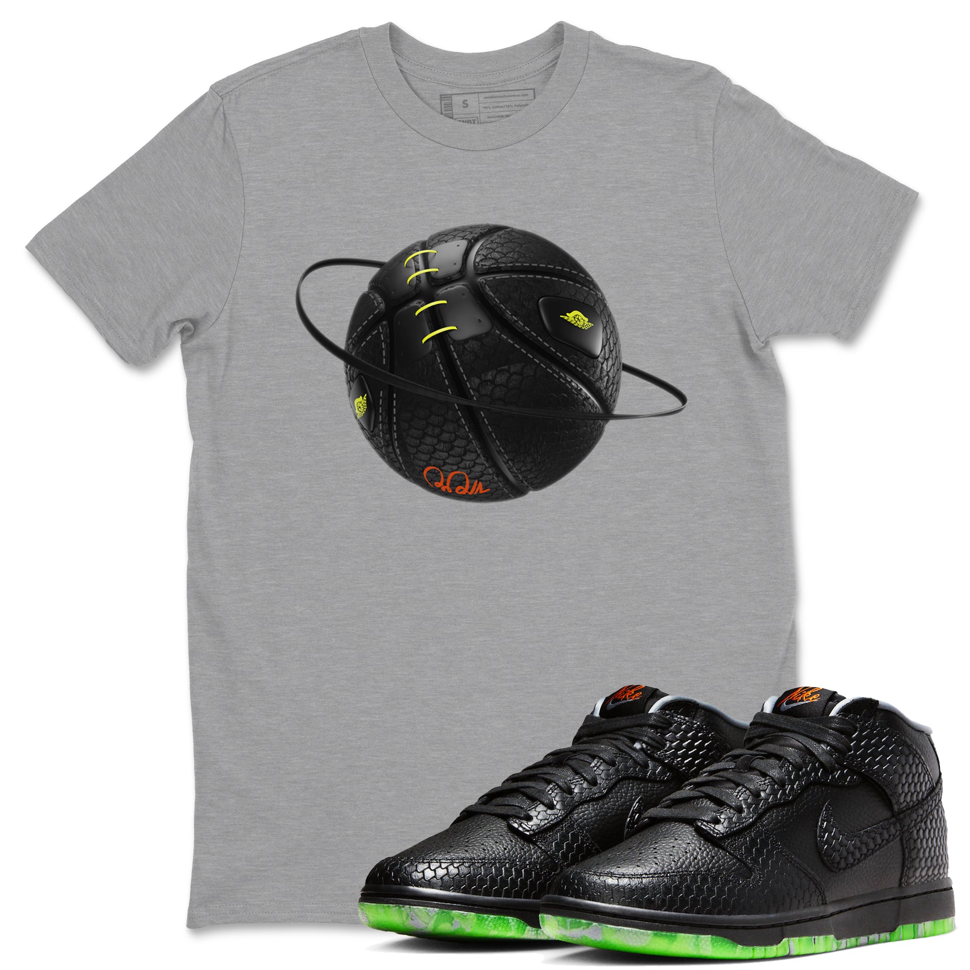 Dunk Halloween shirt to match jordans Basketball Planet sneaker tees halloween horror nights Nike Dunk Halloween Drip Gear Zone Unisex Heather Grey 1 T-Shirt