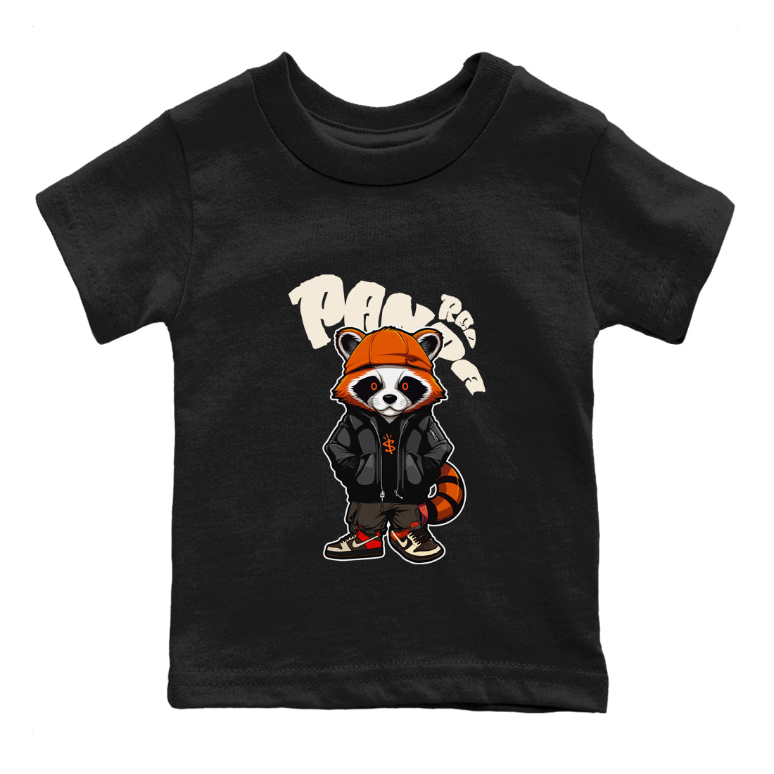Dunk Red Panda shirt to match jordans Bastard Red Panda sneaker tees Nike Dunk LowRed Panda Drip Gear Zone Baby Toddler Black 2 T-Shirt