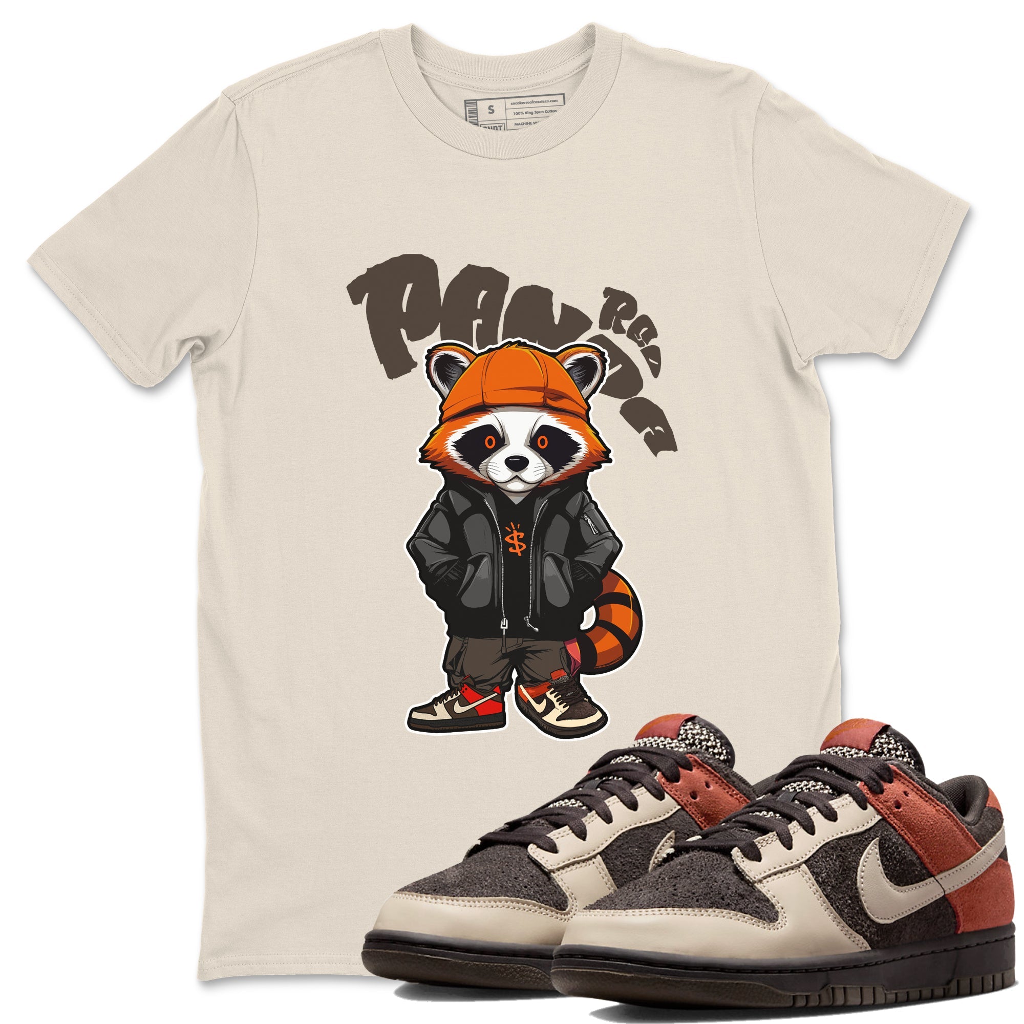 Dunk Red Panda shirt to match jordans Bastard Red Panda sneaker tees Nike Dunk LowRed Panda Drip Gear Zone Unisex Natural 1 T-Shirt