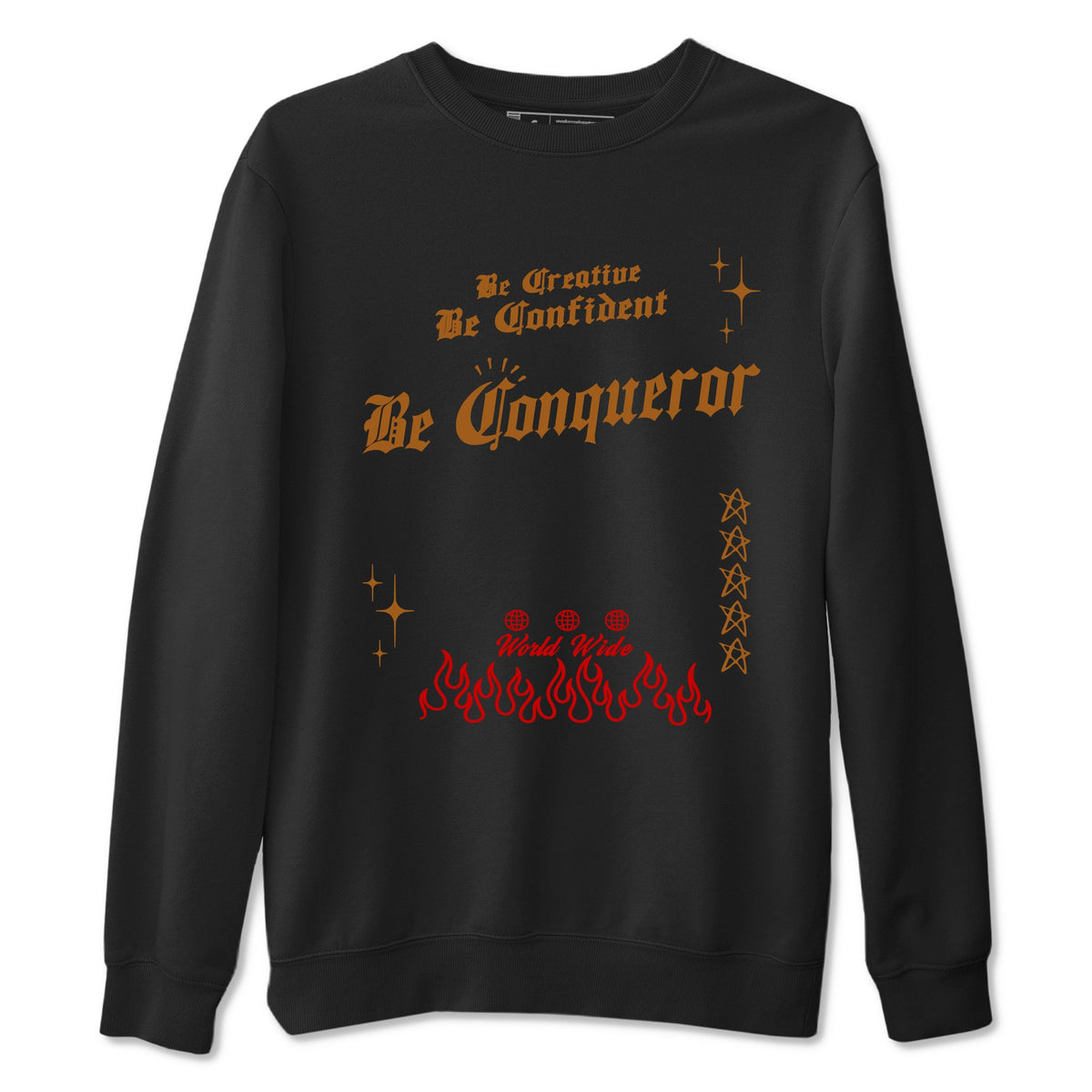 5s Archaeo Brown shirts to match jordans Be Conqueror sneaker match tees Air Jordan 5 Archaeo Brown match shoes to clothes Drip Gear Zone unisex cotton Black 2 shirts