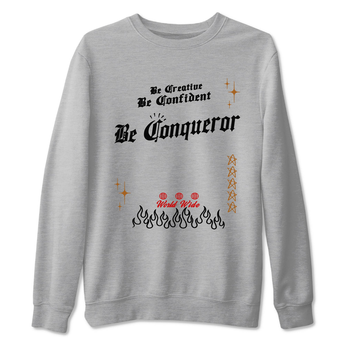 5s Archaeo Brown shirts to match jordans Be Conqueror sneaker match tees Air Jordan 5 Archaeo Brown match shoes to clothes Drip Gear Zone unisex cotton Heather Grey 2 shirts