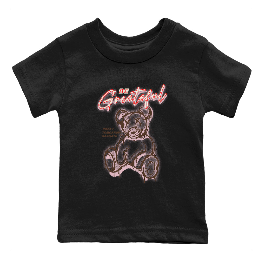 Dunk Cacao Wow And Pink Foam shirts to match jordans Be Grateful sneaker match tees Dunk Cacao Wow And Pink Foam Drip Gear Zone Youth Baby Black 2 crew neck shirts