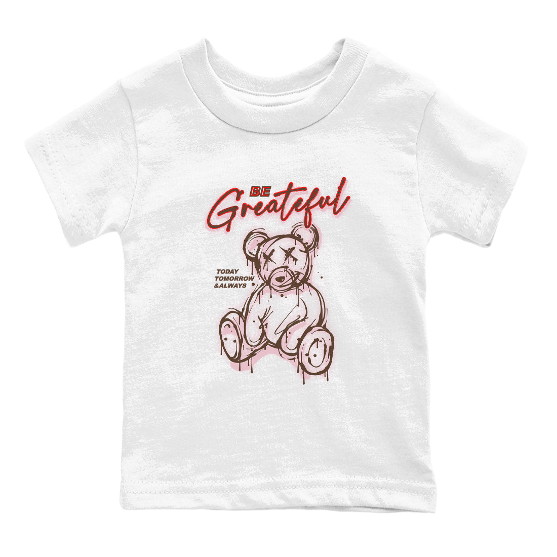 Dunk Cacao Wow And Pink Foam shirts to match jordans Be Grateful sneaker match tees Dunk Cacao Wow And Pink Foam Drip Gear Zone Youth Baby White 2 crew neck shirts