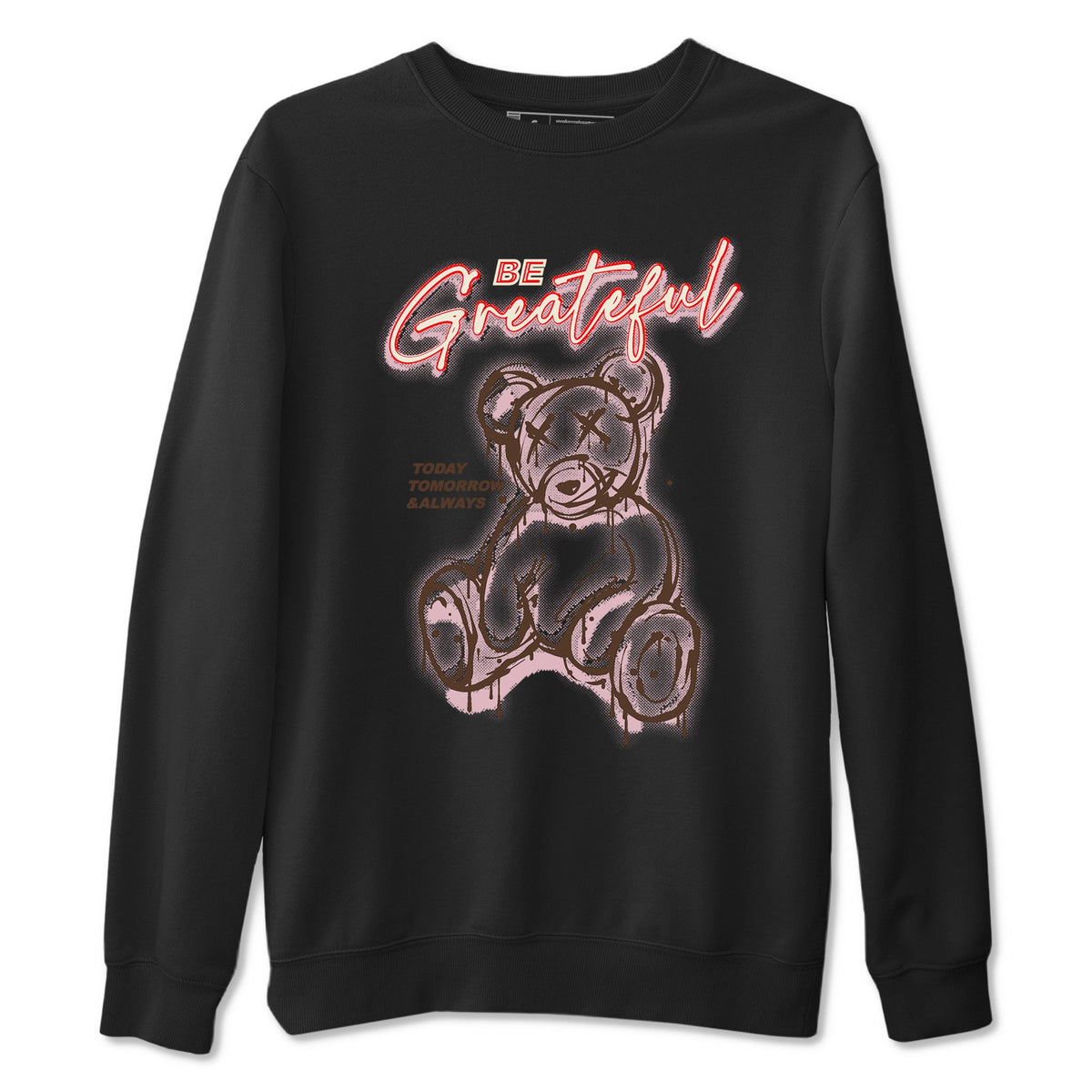 Dunk Cacao Wow And Pink Foam shirts to match jordans Be Grateful sneaker match tees Dunk Cacao Wow And Pink Foam Drip Gear Zone unisex cotton Black 2 crew neck shirts