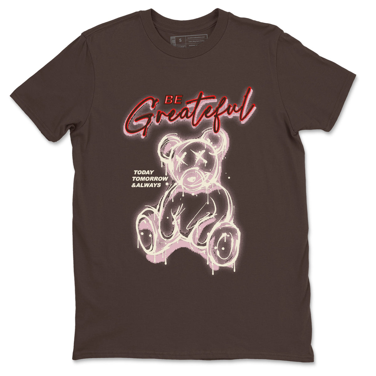 Dunk Cacao Wow And Pink Foam shirts to match jordans Be Grateful sneaker match tees Dunk Cacao Wow And Pink Foam Drip Gear Zone unisex cotton Dark Chocolate 2 crew neck shirts