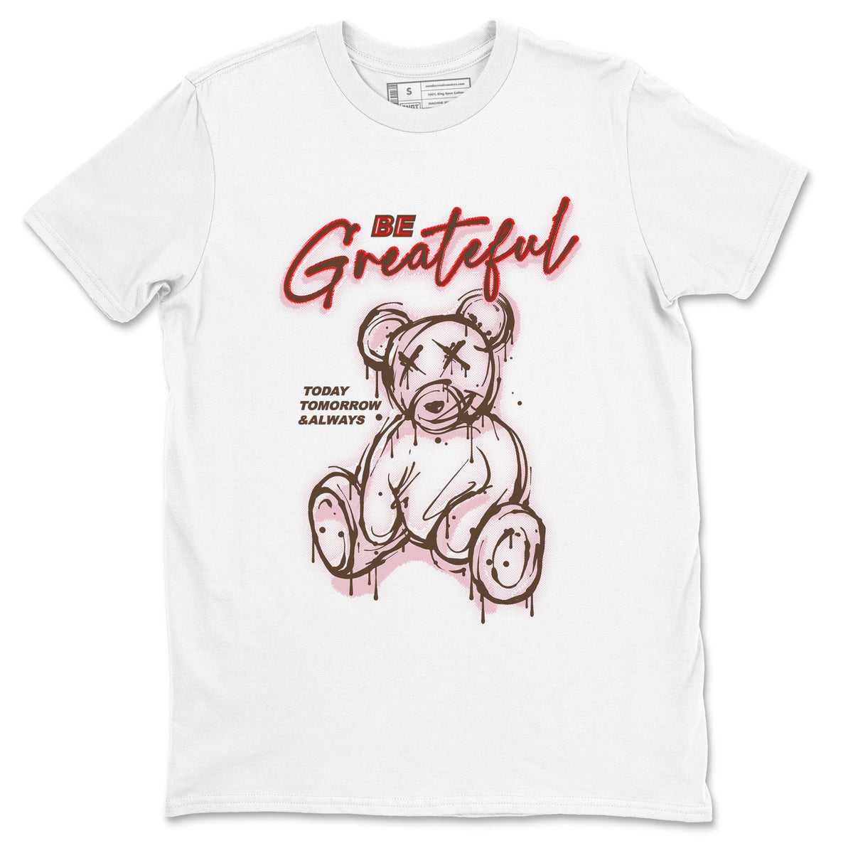 Dunk Cacao Wow And Pink Foam shirts to match jordans Be Grateful sneaker match tees Dunk Cacao Wow And Pink Foam Drip Gear Zone unisex cotton White 2 crew neck shirts