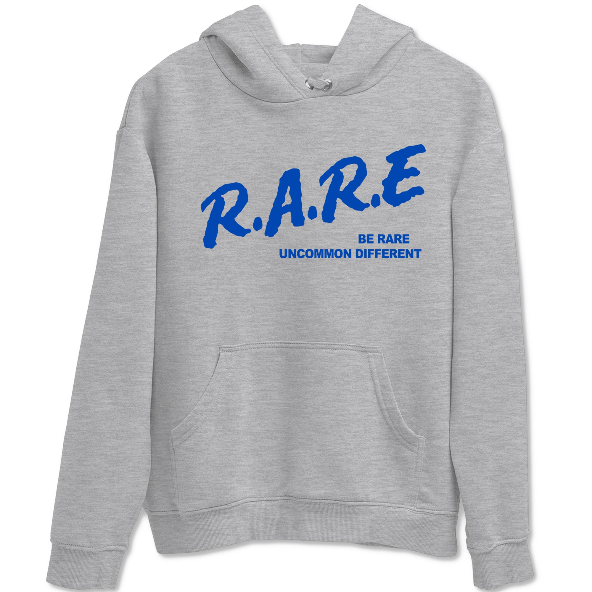 1s Game Royal shirts to match jordans Be Rare Uncommon Different sneaker match tees Air Jordan 1 Game Royal match shoes to clothes Drip Gear Zone unisex cotton Heather Grey 2 shirts