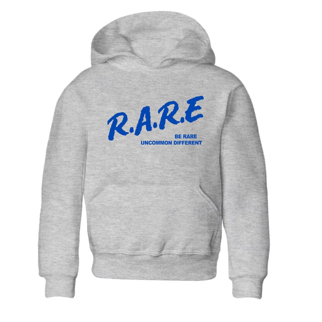 1s Game Royal shirts to match jordans Be Rare Uncommon Different sneaker match tees Air Jordan 1 Game Royal match shoes to clothes Drip Gear Zone Youth Baby Heather Grey 2 tee