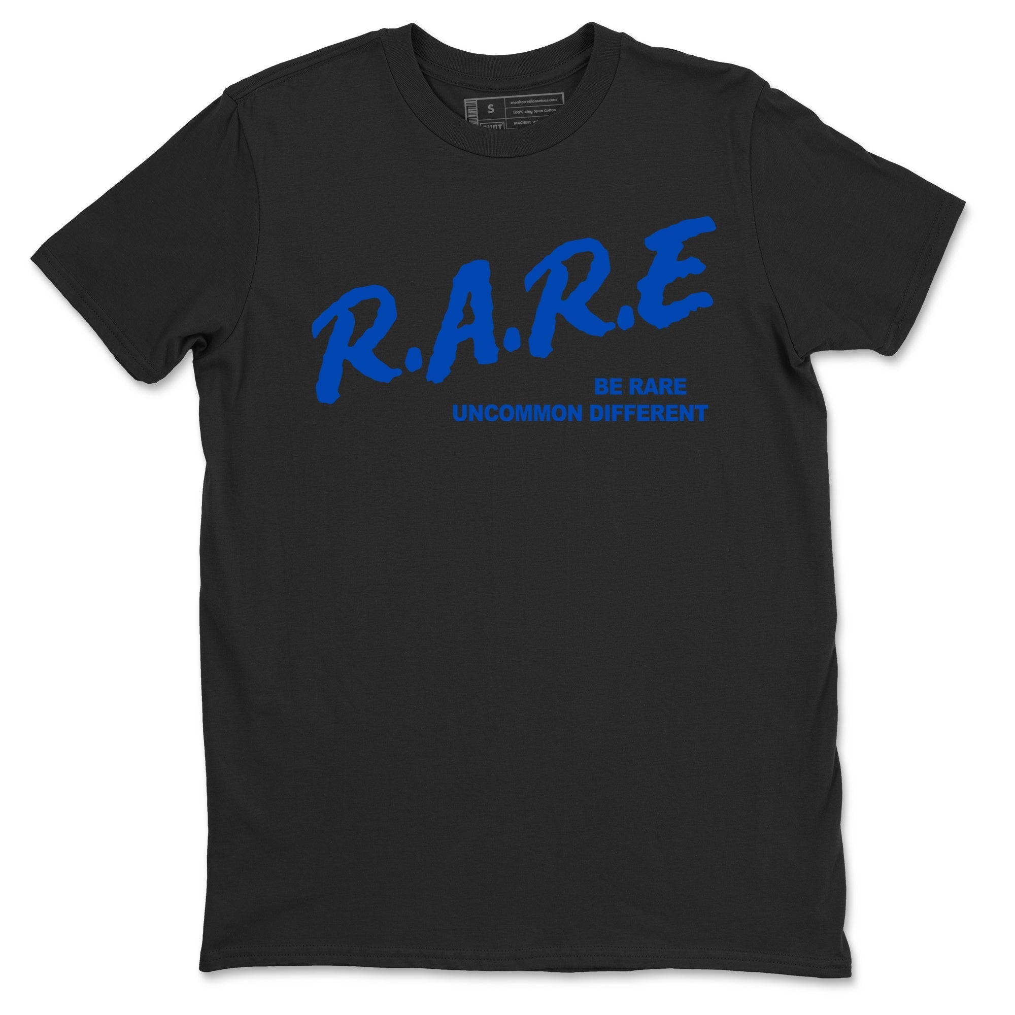 1s Game Royal shirts to match jordans Be Rare Uncommon Different sneaker match tees Air Jordan 1 Game Royal match shoes to clothes Drip Gear Zone unisex cotton Black 2 shirts