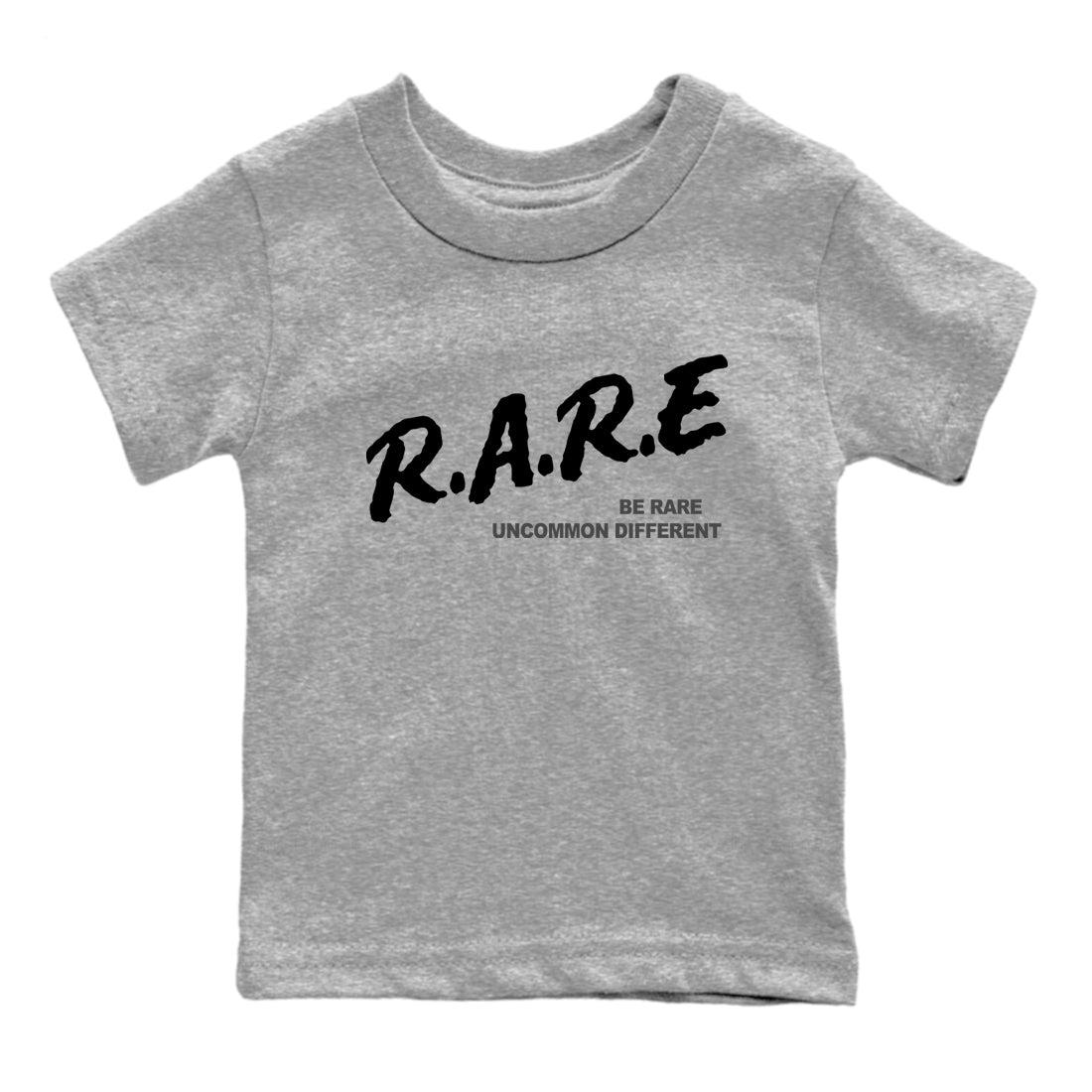 12s Black Wolf Grey shirts to match jordans Be Rare Uncommon Different sneaker match tees Air Jordan 12 Black Wolf Grey match shoes to clothes Drip Gear Zone Youth Baby Heather Grey 2 tee