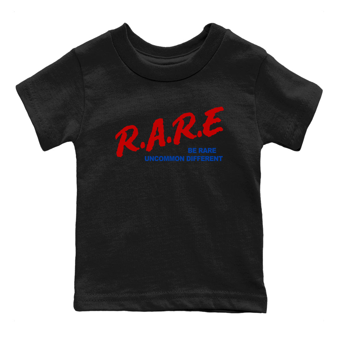 4s Rare Air shirts to match jordans Be Rare Uncommon Different sneaker match tees Air Jordan 4 Rare Air match shoes to clothes Drip Gear Zone Youth Baby Black 2 tee
