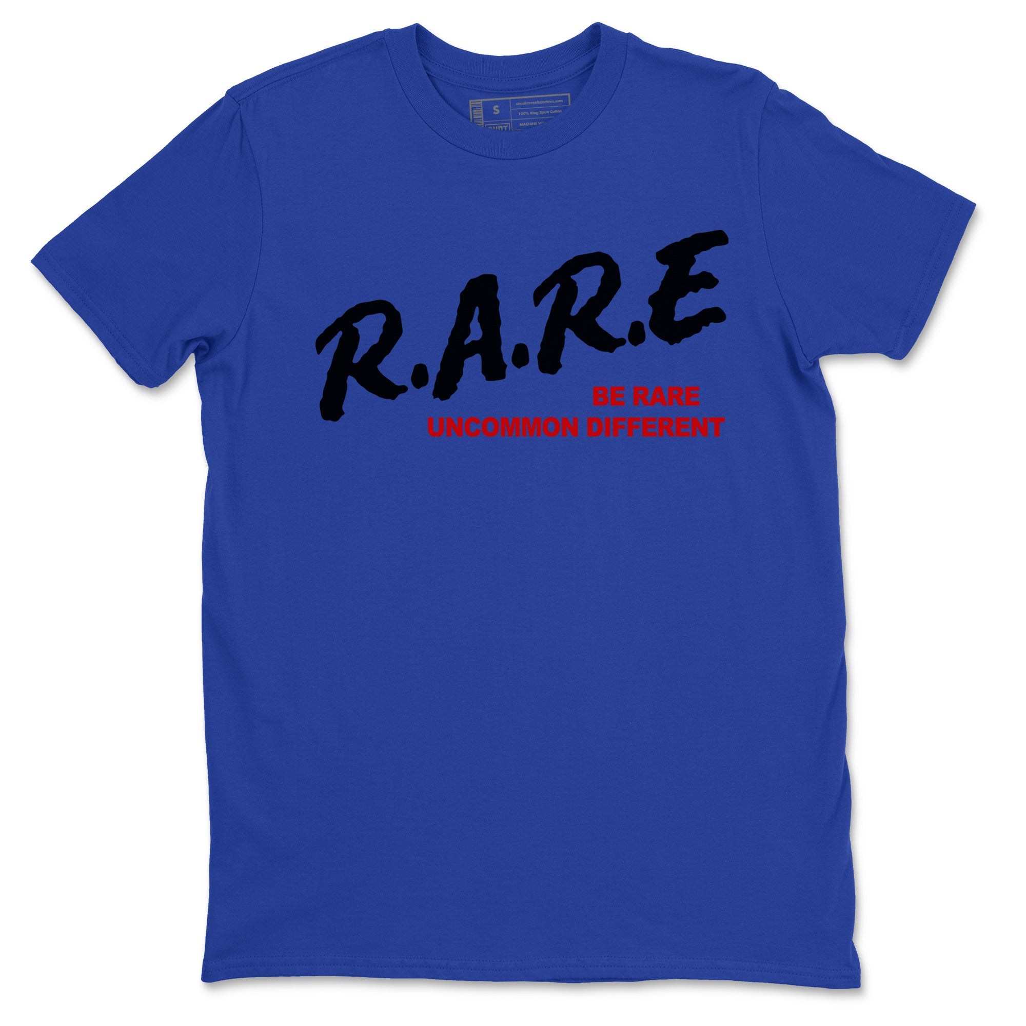 4s Rare Air shirts to match jordans Be Rare Uncommon Different sneaker match tees Air Jordan 4 Rare Air match shoes to clothes Drip Gear Zone unisex cotton Royal Blue 2 shirts