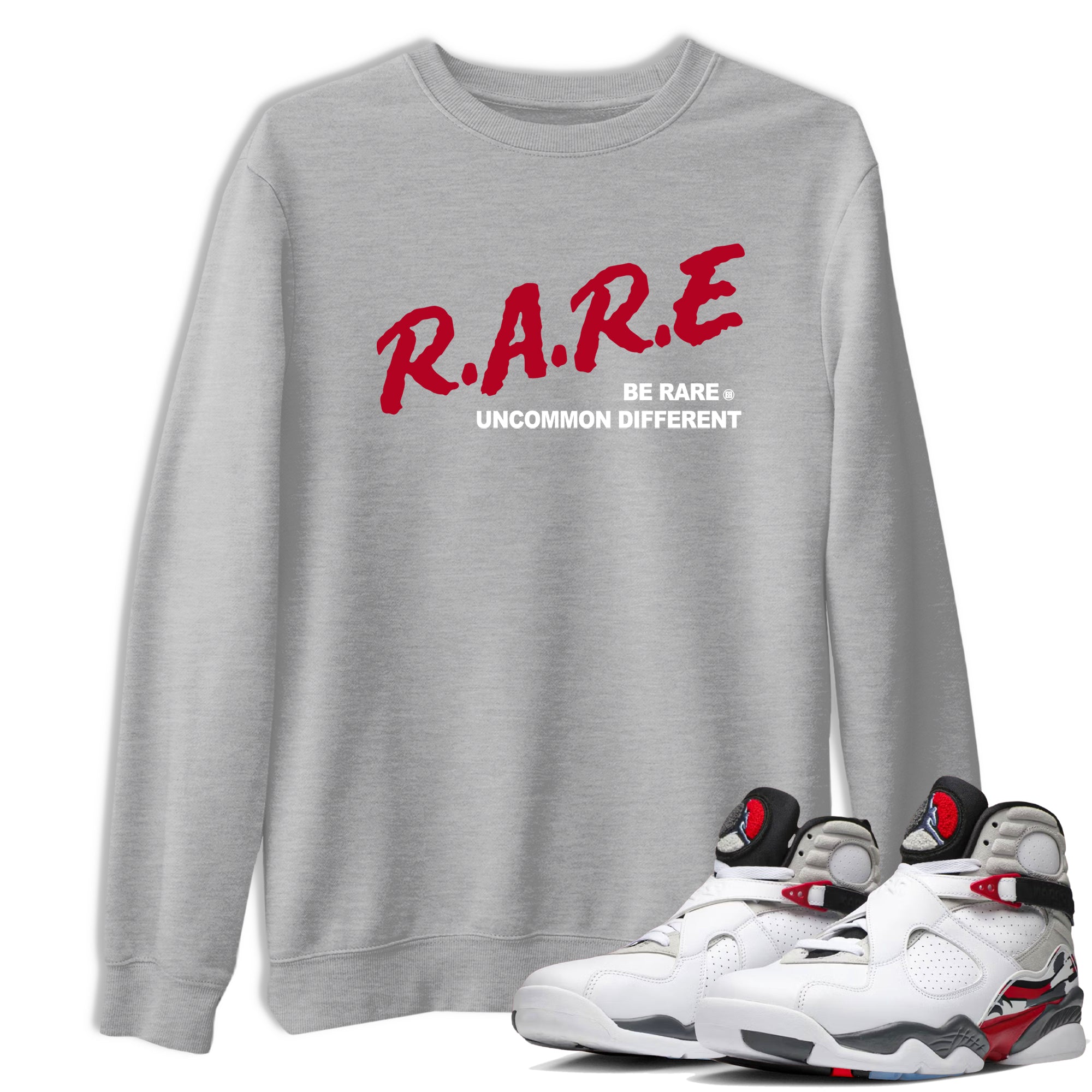 Sneaker Threads  Sneaker Tees To Match Air Jordan 8 Bunny  Be Rare Uncommon Different Graphic Tee Heather Grey 1. Perfect for Jordan releases 2025 colorways.