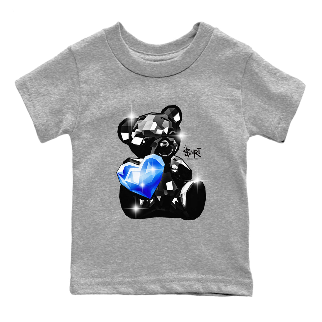 Foams One Royal shirts to match jordans Bear Germs sneaker match tees Air Foamposite One Royal match shoes to clothes Drip Gear Zone Youth Baby Heather Grey 2 tee