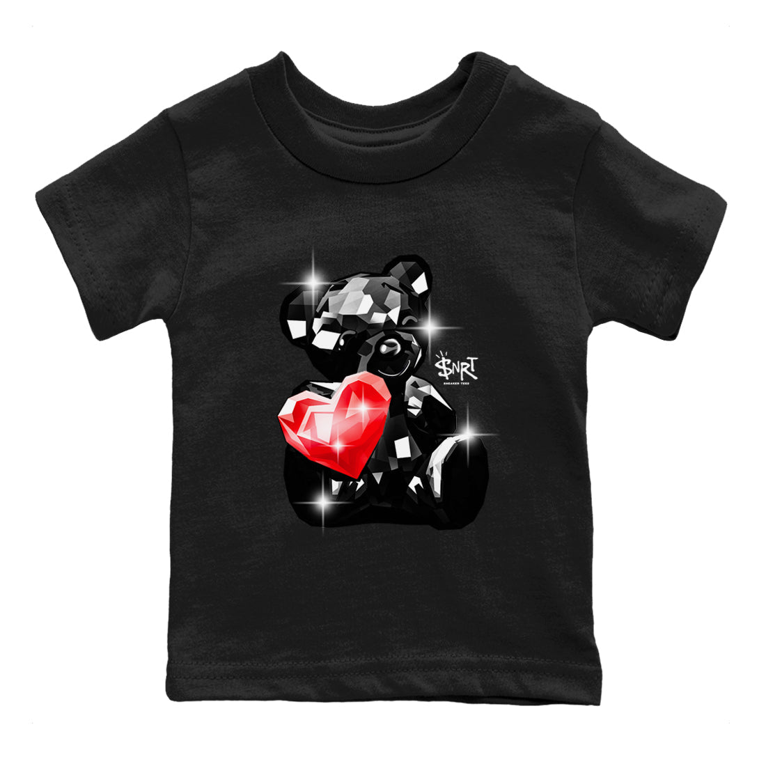 1s Black Toe Reimagined shirts to match jordans Bear Germs sneaker match tees Air Jordan 1 Black Toe Reimagined match shoes to clothes Drip Gear Zone Youth Baby Black 2 tee