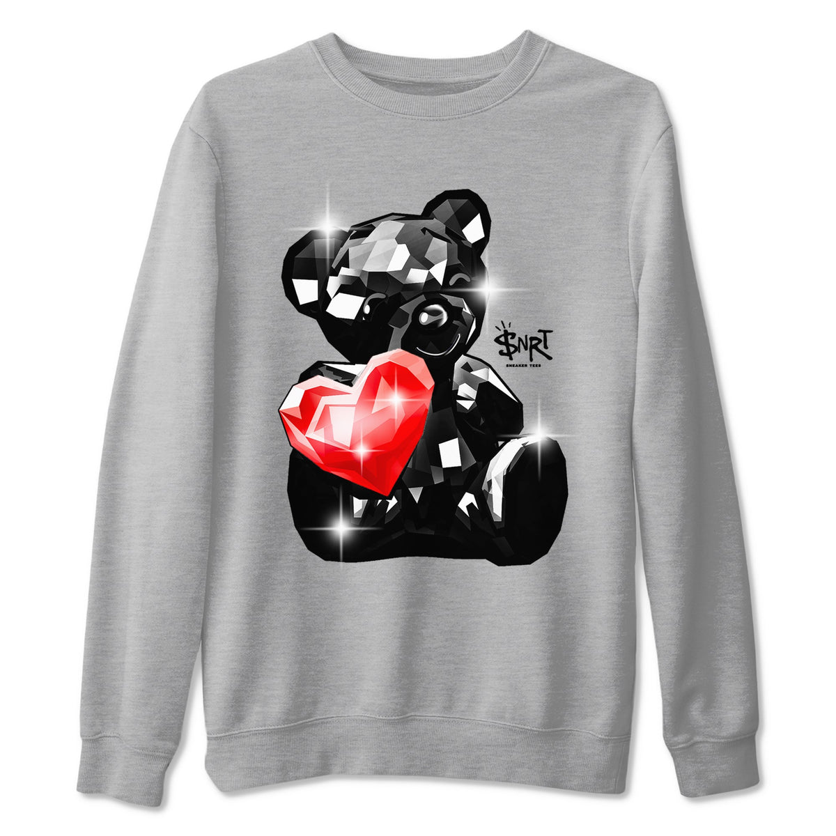 1s Black Toe Reimagined shirts to match jordans Bear Germs sneaker match tees Air Jordan 1 Black Toe Reimagined match shoes to clothes Drip Gear Zone unisex cotton Heather Grey 2 shirts