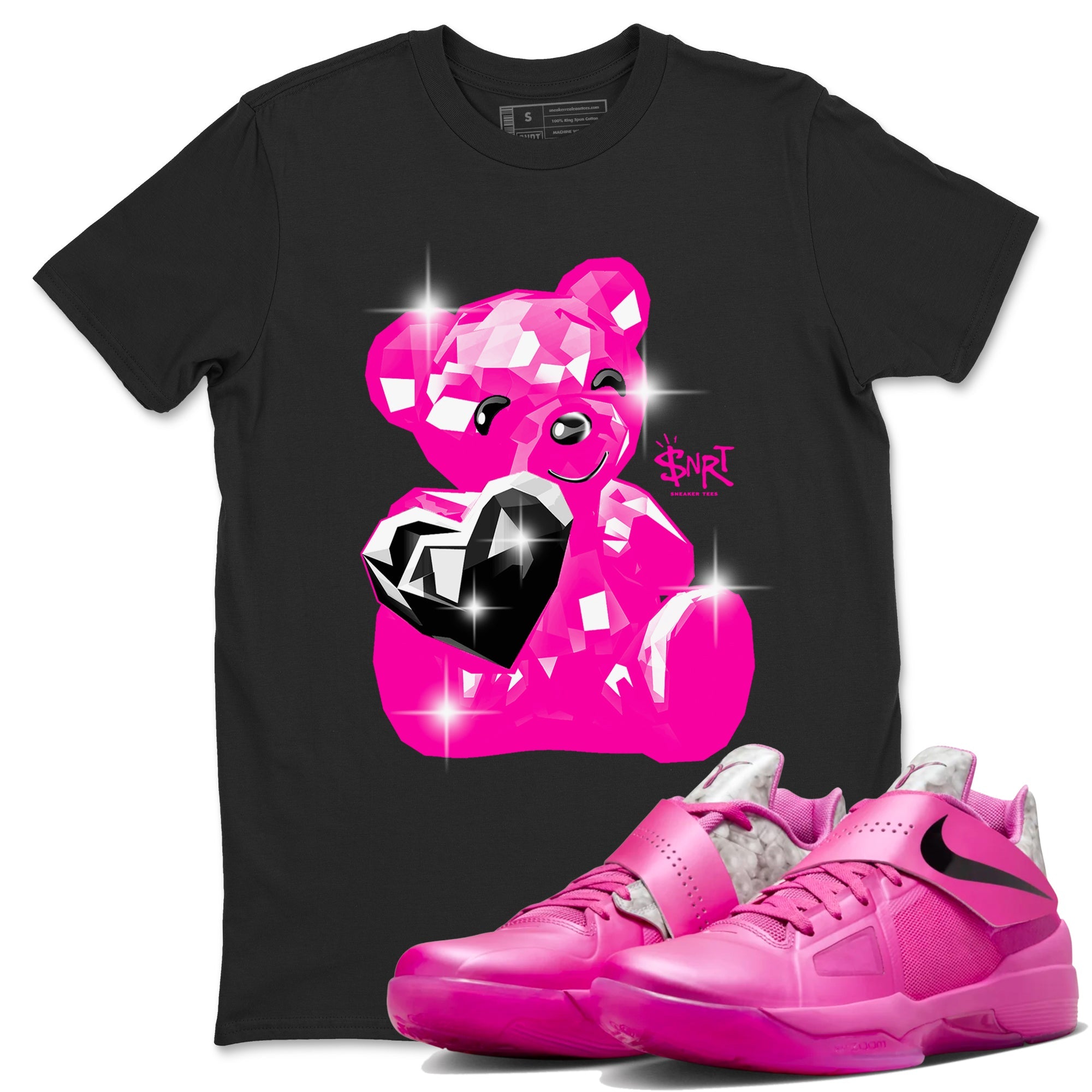 Nike KD 4 Retro Aunt Pearl shirts to match jordans Bear Germs sneaker match tees Nike KD 4 Aunt Pearl match shoes to clothes Drip Gear Zone unisex cotton Black 1 shirts