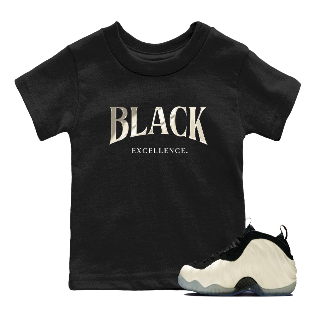 Sneaker Threads  Sneaker Tees To Match Air Foamposite One Pearl  Black Excellence Youth Graphic Tee Black 1. Perfect for Jordan releases 2025 colorways.
